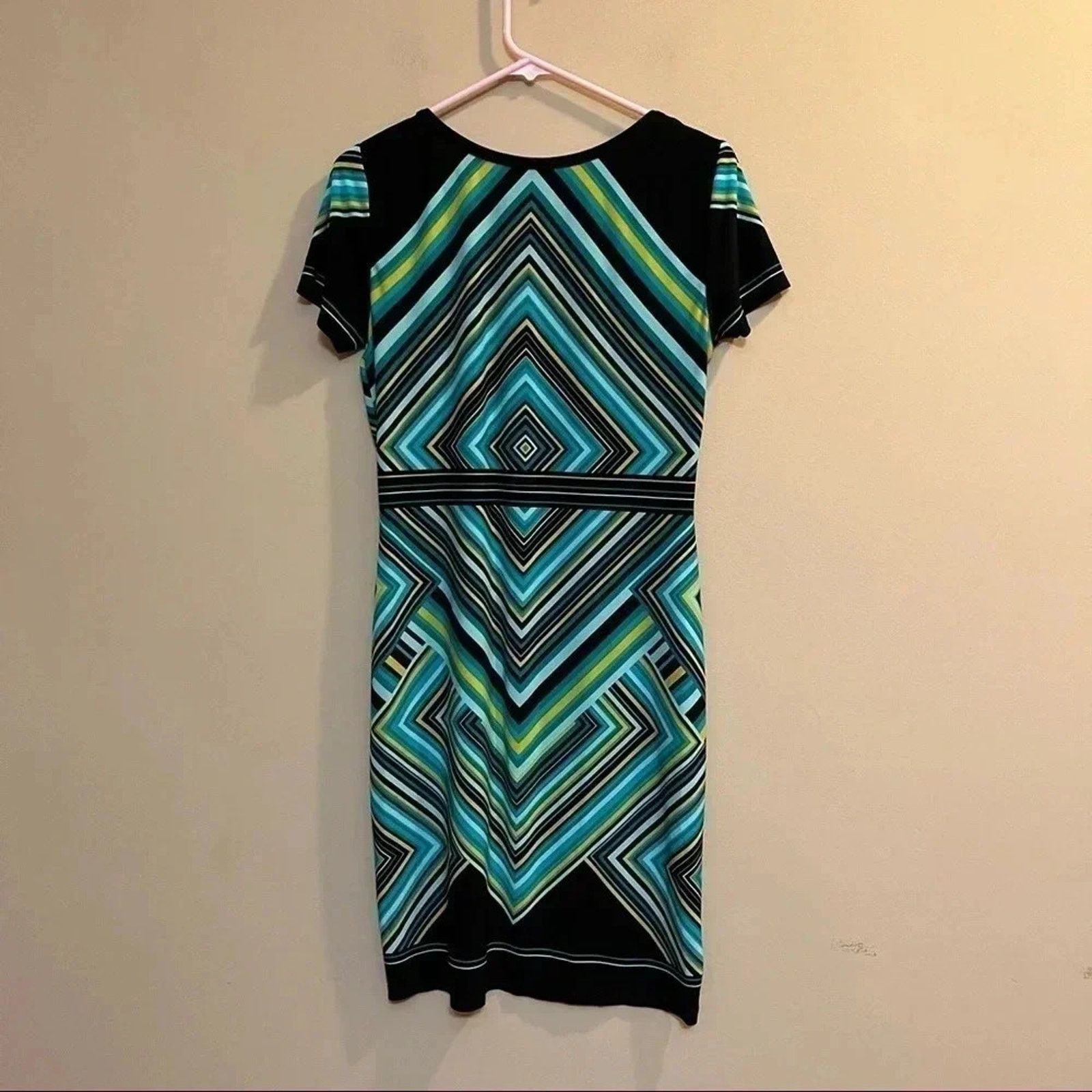 Other Dana Buchman Size 8 Retro Design Knee Length Pencil Dress Size M / US 6-8 / IT 42-44 - 6 Thumbnail