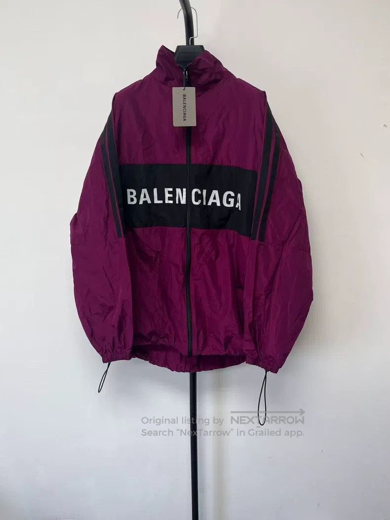 Balenciaga Balenciaga Logo Letter Color Blocked Sports Jacket Size 4XL / US 24-26 - 1 Thumbnail