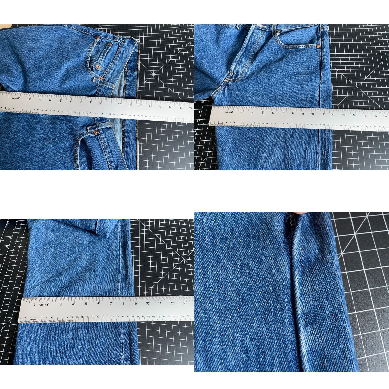 Levi's Y2K Levi's 501 Jeans Men's 32 x 30 Blue Denim Button Fly Straight Leg Vintage 90s Size US 32 / EU 48 - 8 Thumbnail