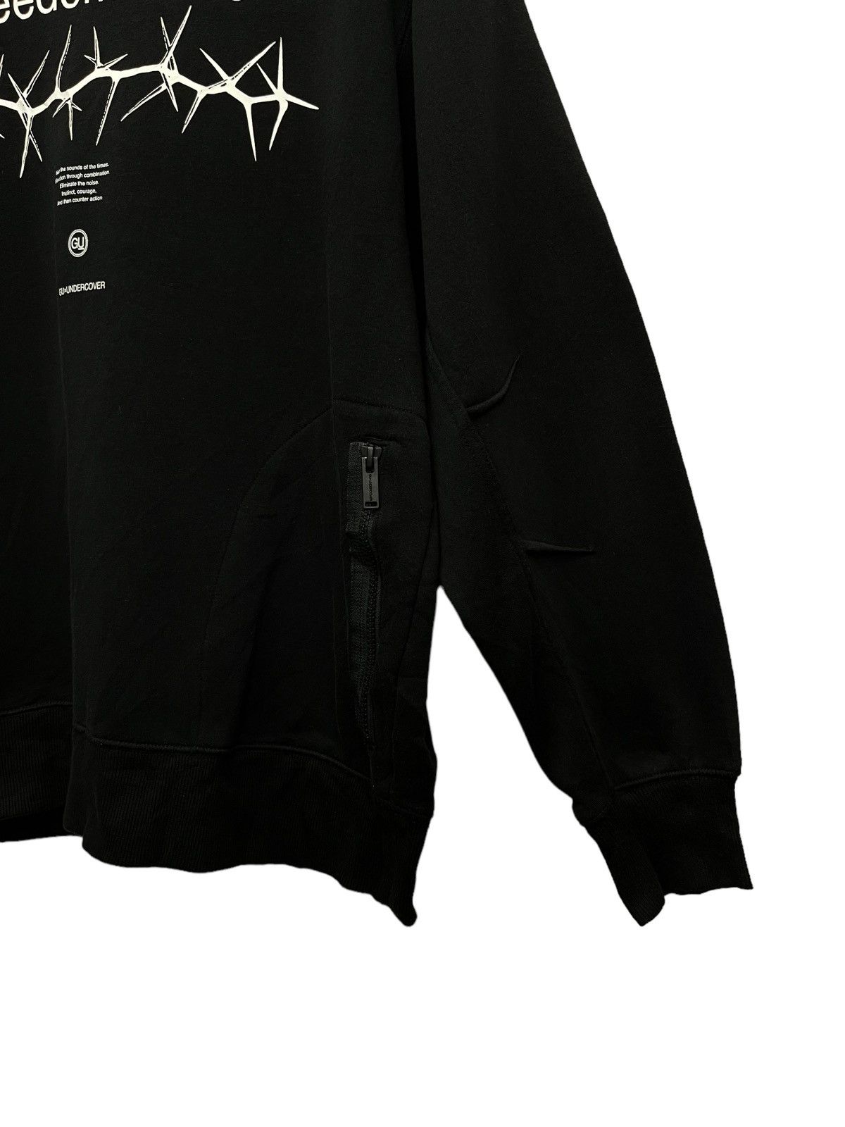 Jun Takahashi 🔥”FREEDOM NOISE” GUxUNDERCOVER Black Sweatshirt Size L / US 10 / IT 46 - 4 Thumbnail