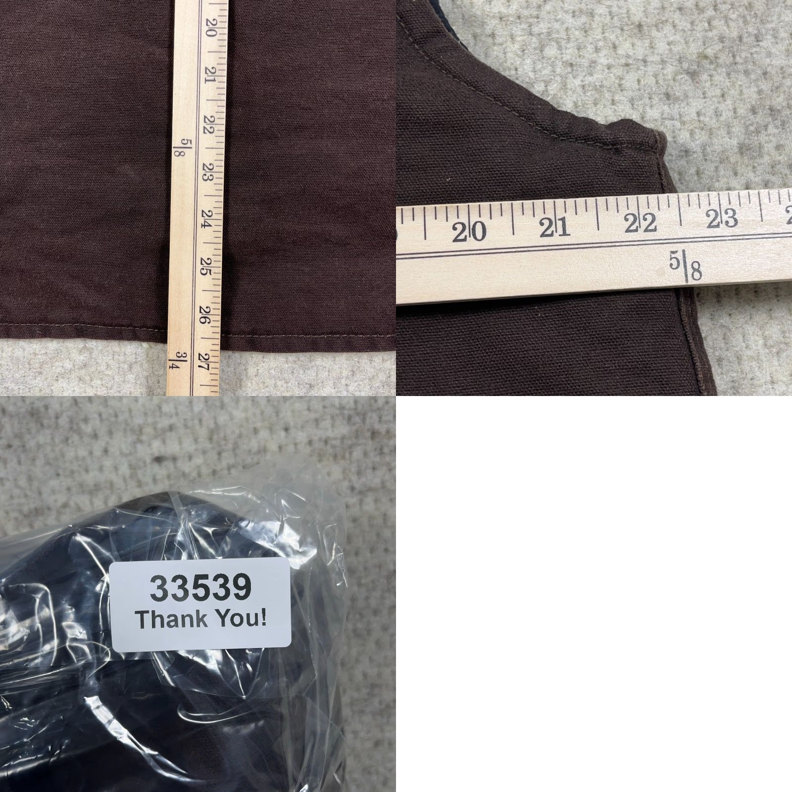 Carhartt VINTAGE Carhartt Vest Men L Brown Duck Canvas Quilt Lined VO2 DKB Full Zip Insulated Pockets Wool Pattern: Solid USA Theme: Hunting Mens Size US L / EU 52-54 / 3 - 9 Thumbnail