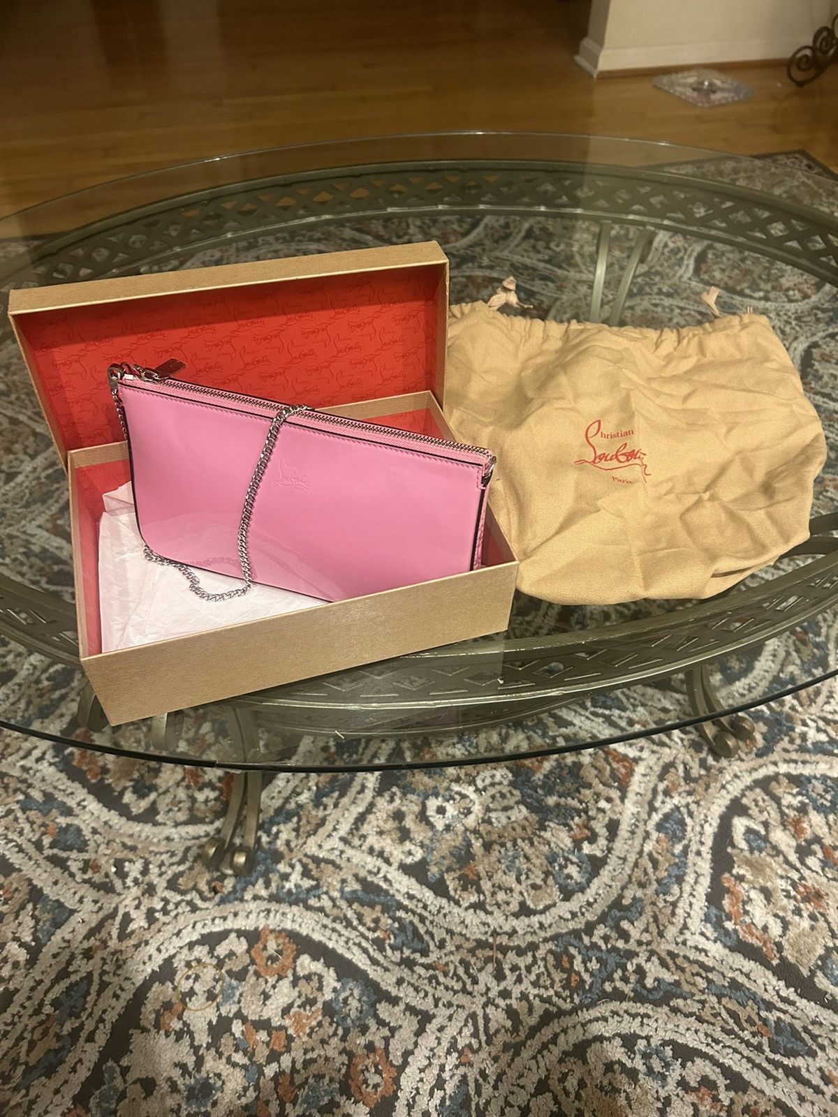 Christian Louboutin Christian Louboutin Loubila Pouch GUMMY/GUMMY w/Box & Tags Size ONE SIZE - 3 Thumbnail