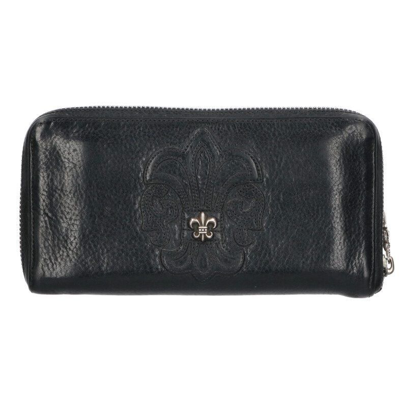 Chrome Hearts Chrome Hearts Flare Decoration Round Zip Wallet Size ONE SIZE - 1 Thumbnail