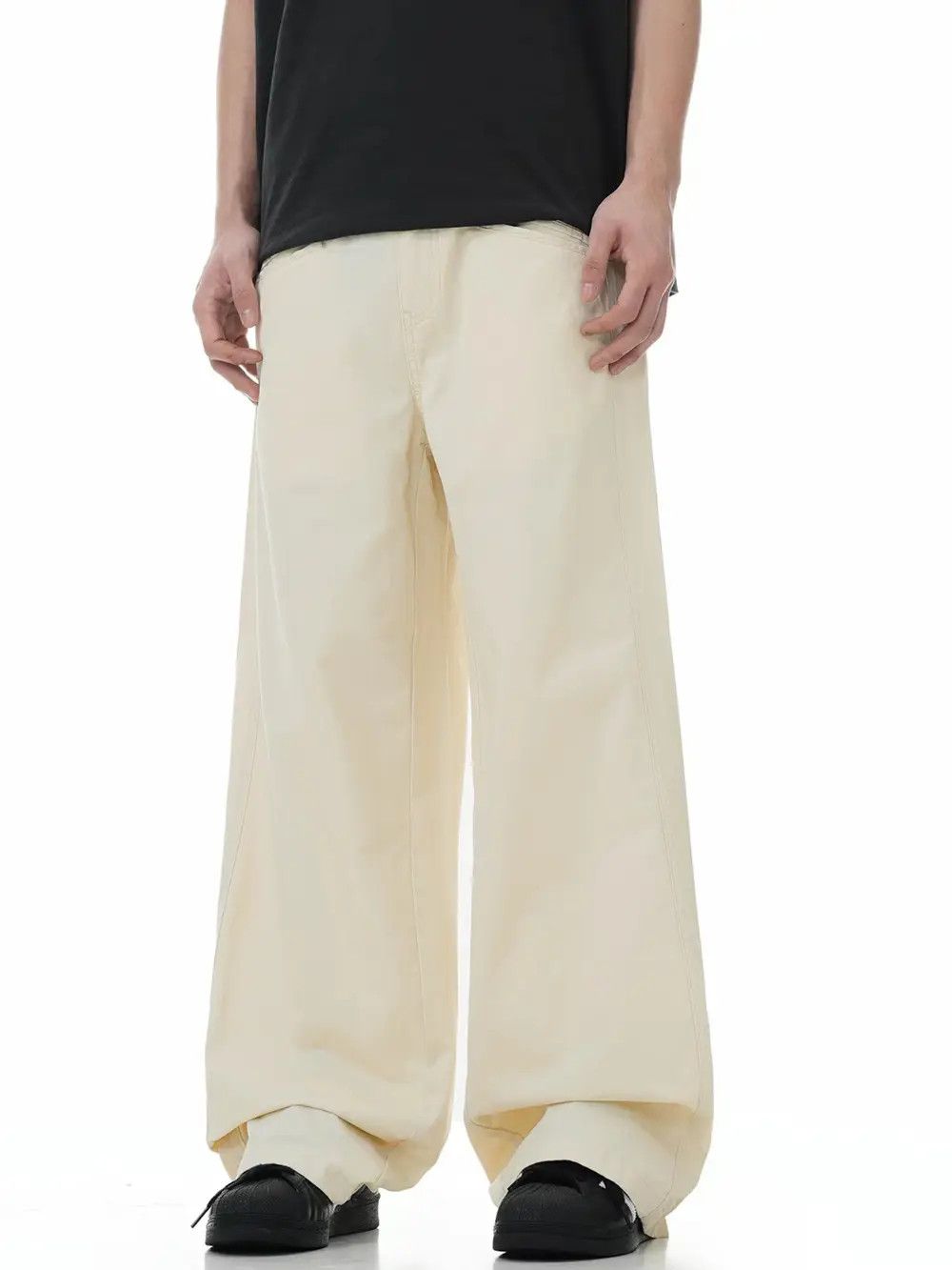 Japanese Brand × Jean Vintage Street Loose Casual Pants Size US 33 - 1 Thumbnail