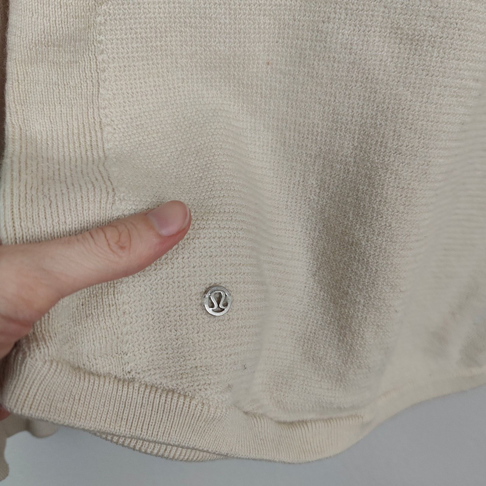 Lululemon Lululemon Sit In Lotus Sweater Womens 8 Heathered Ivory Size M / US 6-8 / IT 42-44 - 7 Thumbnail