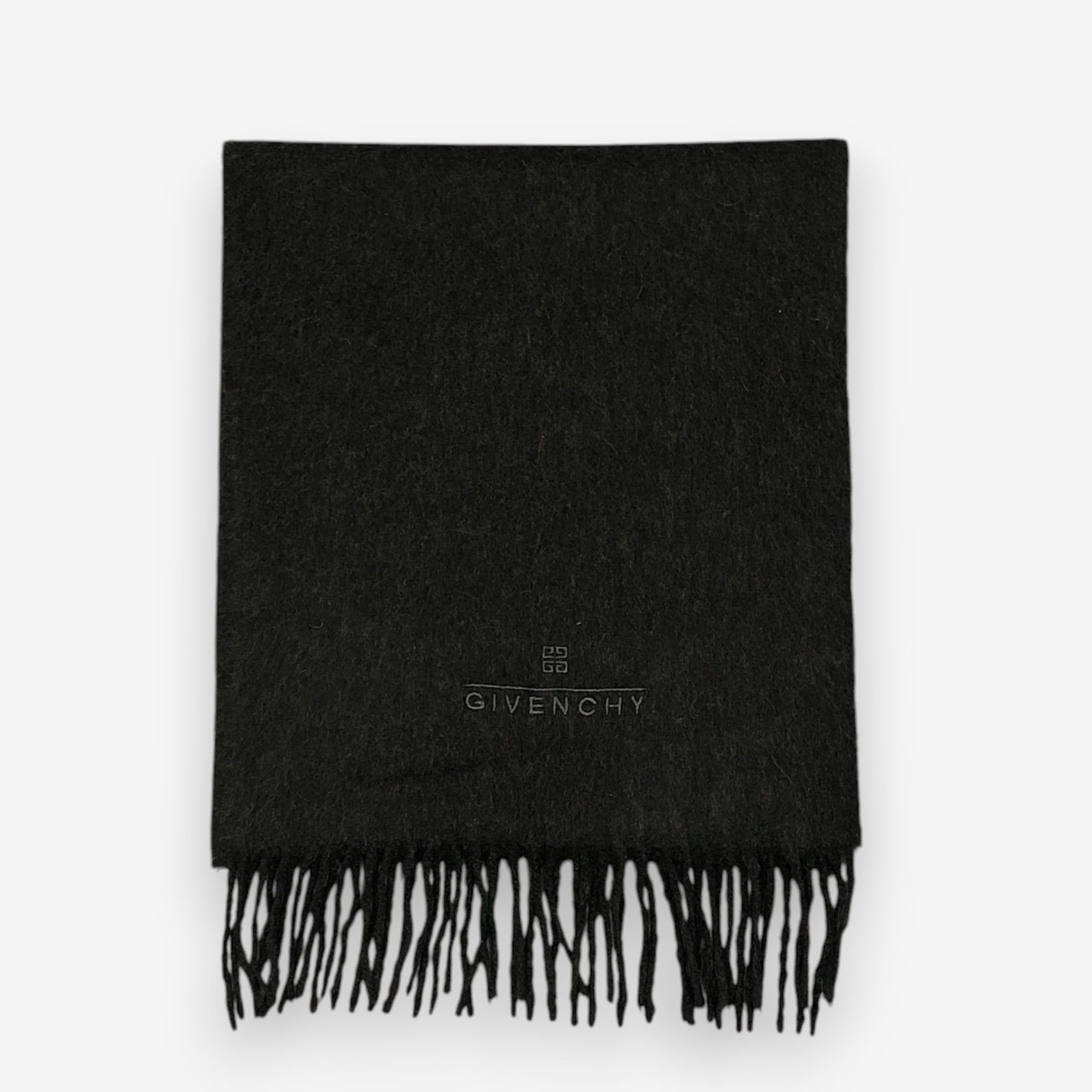 Japanese Brand Vintage Givenchy Scarf Muffler Cashmere Winter Scarves Size ONE SIZE - 2 Thumbnail