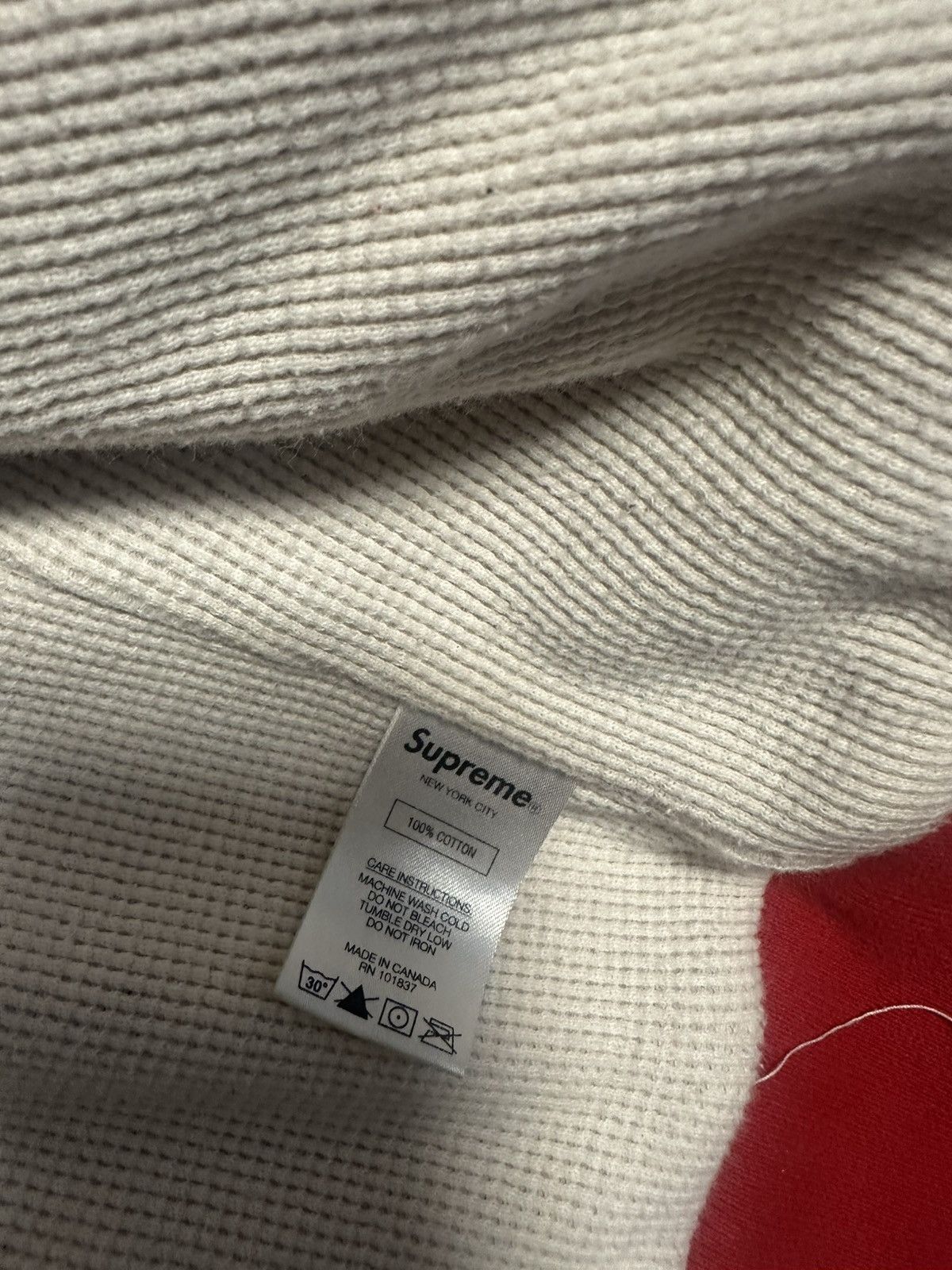 Supreme Supreme Thermal Zip up hoodie Size US M / EU 48-50 / 2 - 7 Thumbnail