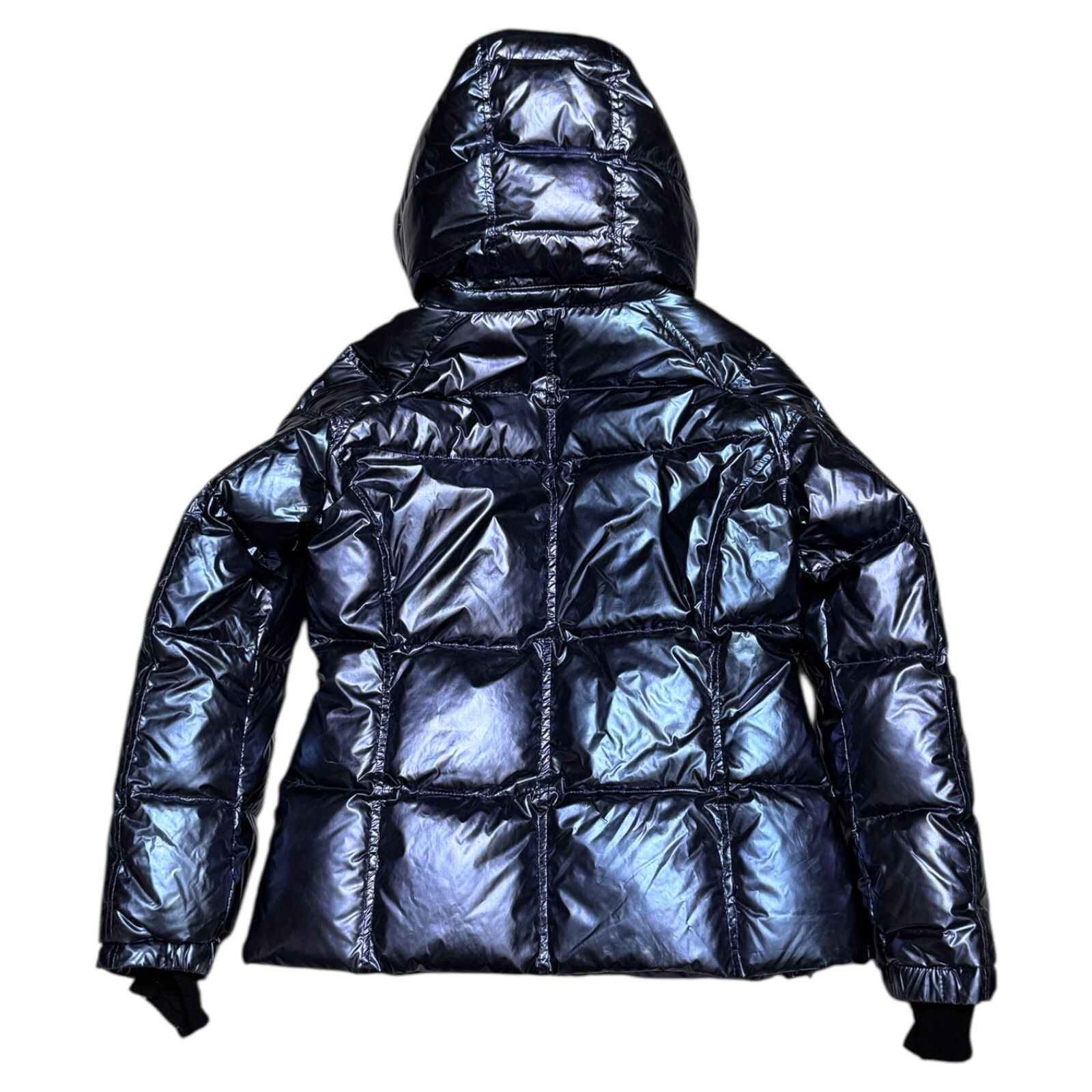 S13 New York DOWN FILL Metallic Puffer Parka Jacket Medium