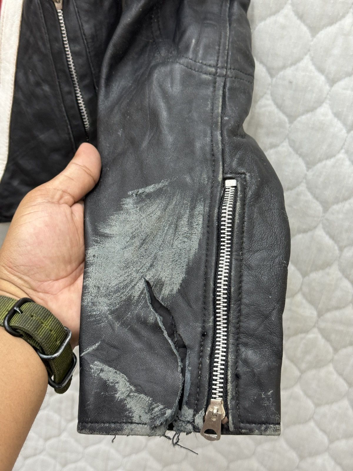 Avirex 🔥🔥🔥STEALS AVIREX VARSITY RACING LEATHER JACKET Size M / US 6-8 / IT 42-44 - 19 Thumbnail