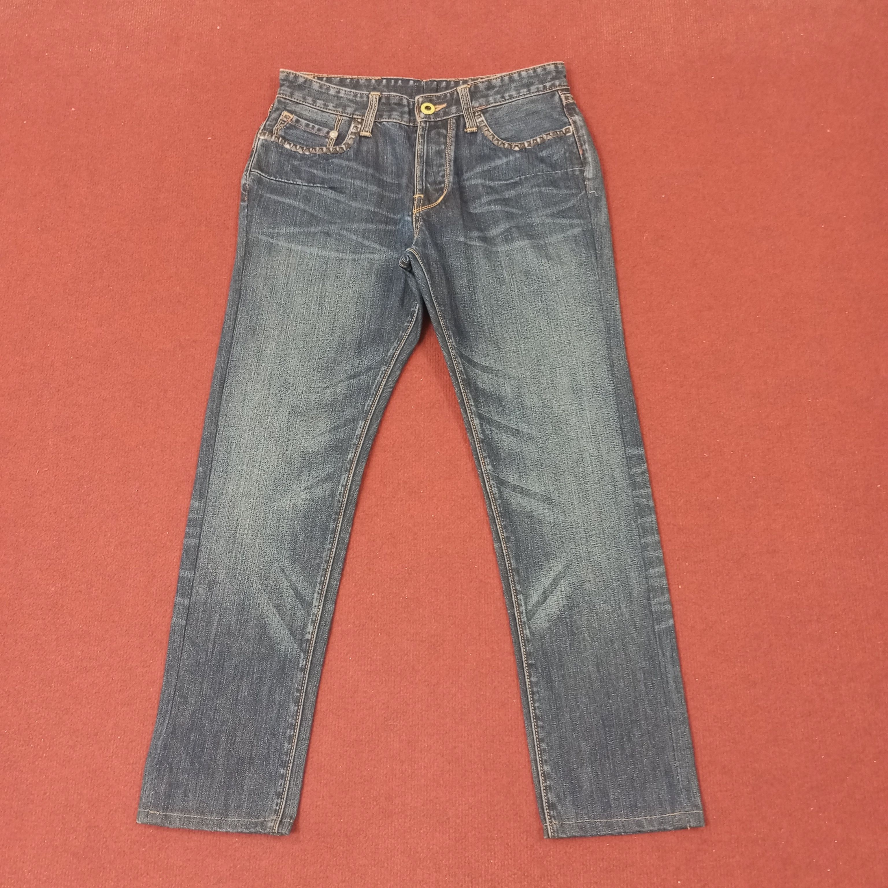 Christian Audigier × Vintage Christian Audigier Jeans Custom Art Spellout Style c217n8 Size US 30 / EU 46 - 4 Thumbnail