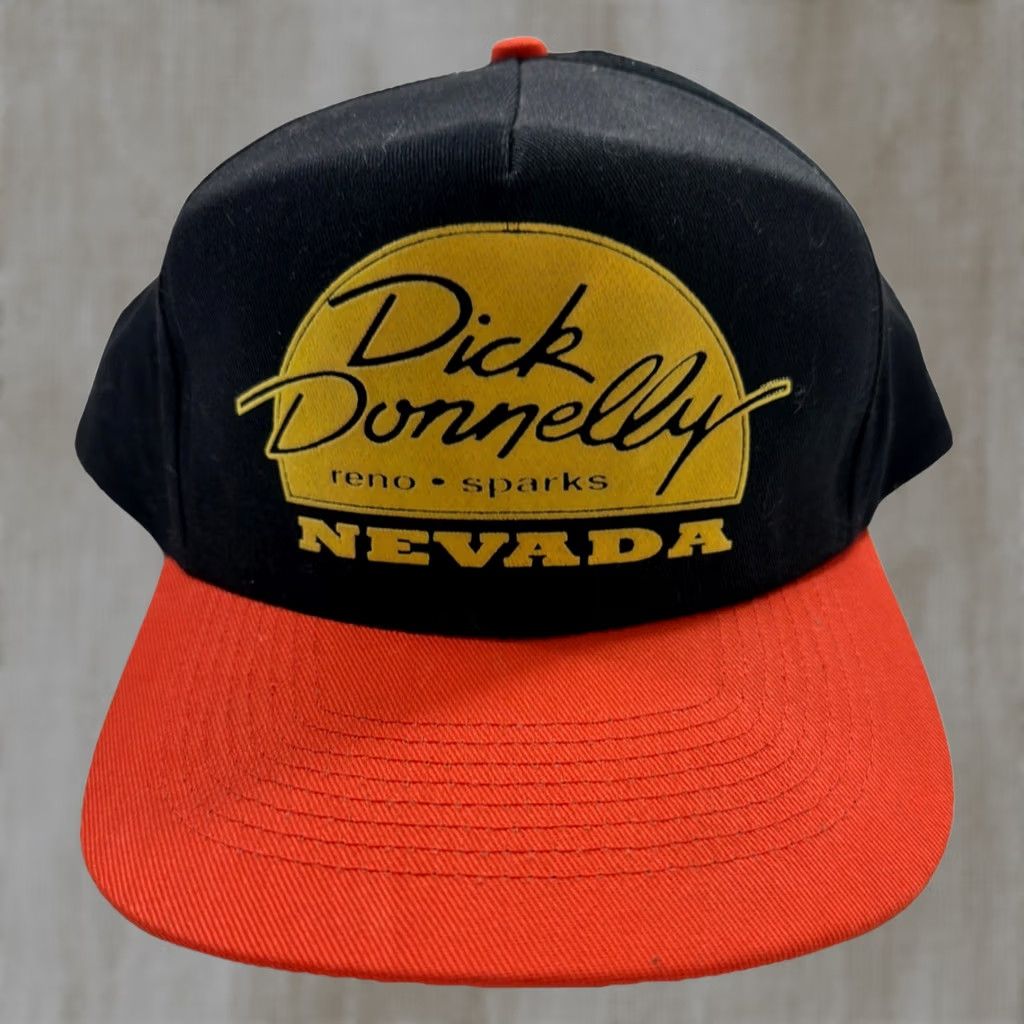 Vintage VINTAGE KC Collections Snapback Hat Mens One Size Black Orange Dick Donnelly Nevada Size ONE SIZE - 1 Thumbnail