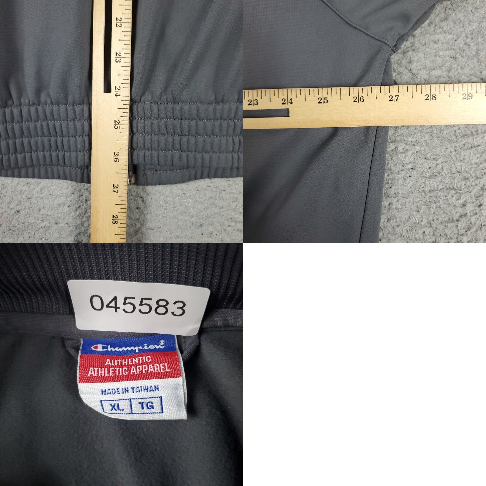 Champion Champion Jacket Mens XL Gray Full Zip Up Track Sweater Sweatshirt Size US XL / EU 56 / 4 - 8 Thumbnail