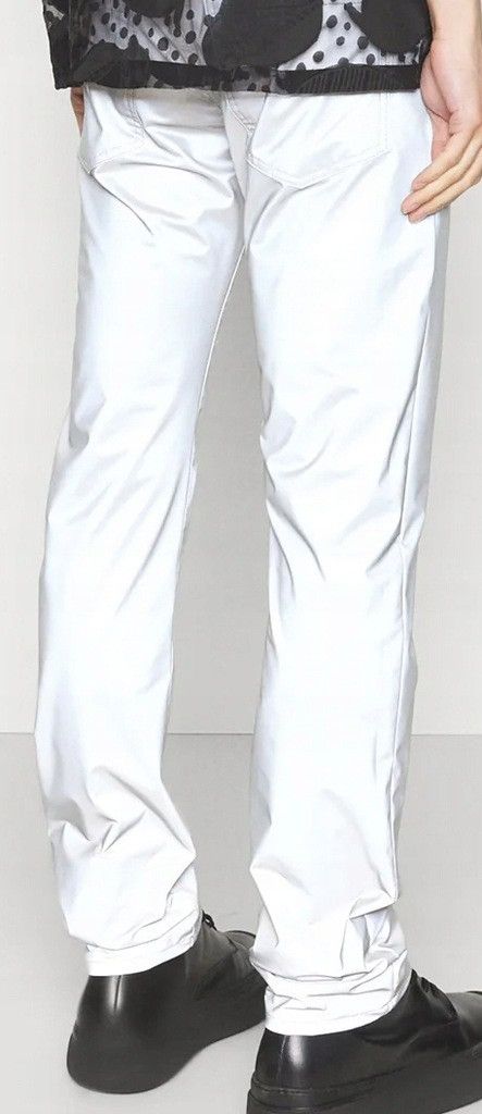 424 !DS! SS23 424 On Fairfax Reflective Grey Metallic Trousers Size US 32 / EU 48 - 8 Thumbnail
