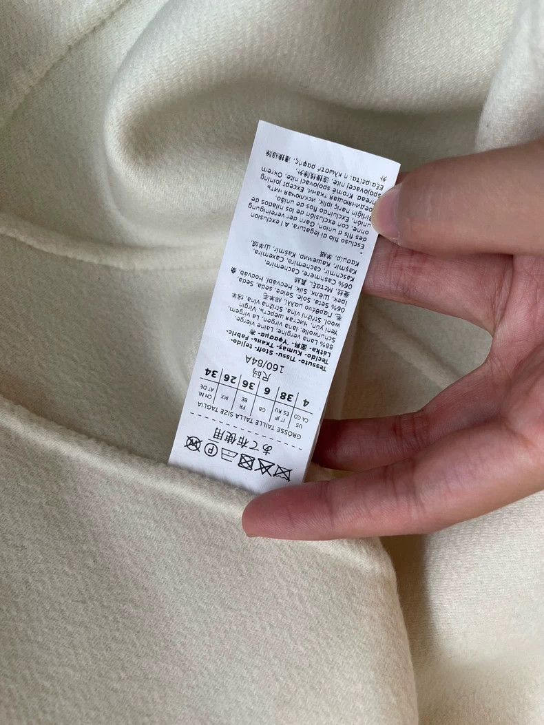Max Mara Max Mara Creamy white wool coat Size S / US 4 / IT 40 - 3 Thumbnail