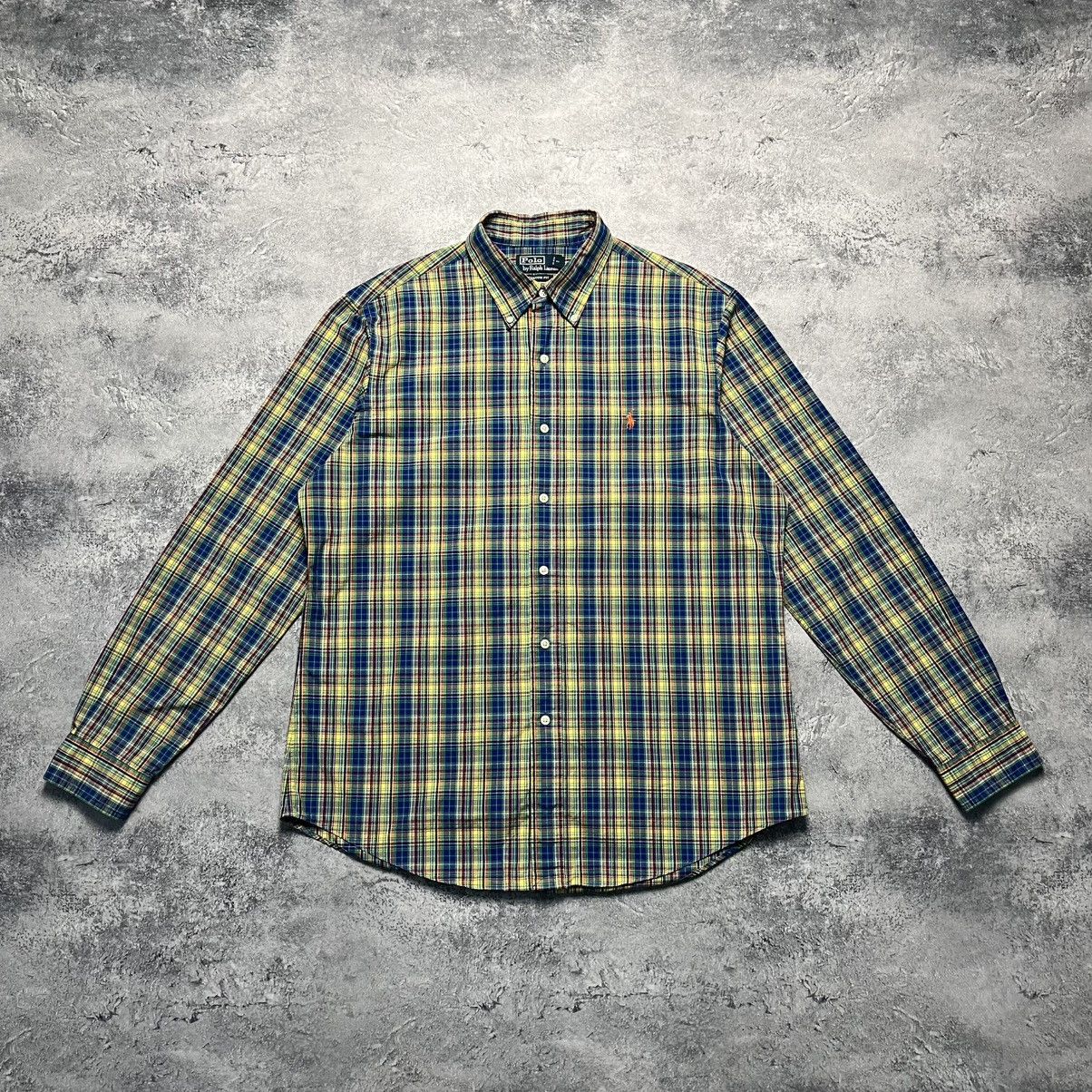 Polo Ralph Lauren × Vintage Vintage Polo Ralph Lauren Checkered Shirt Luxury Casual Size US L / EU 52-54 / 3 - 1 Thumbnail