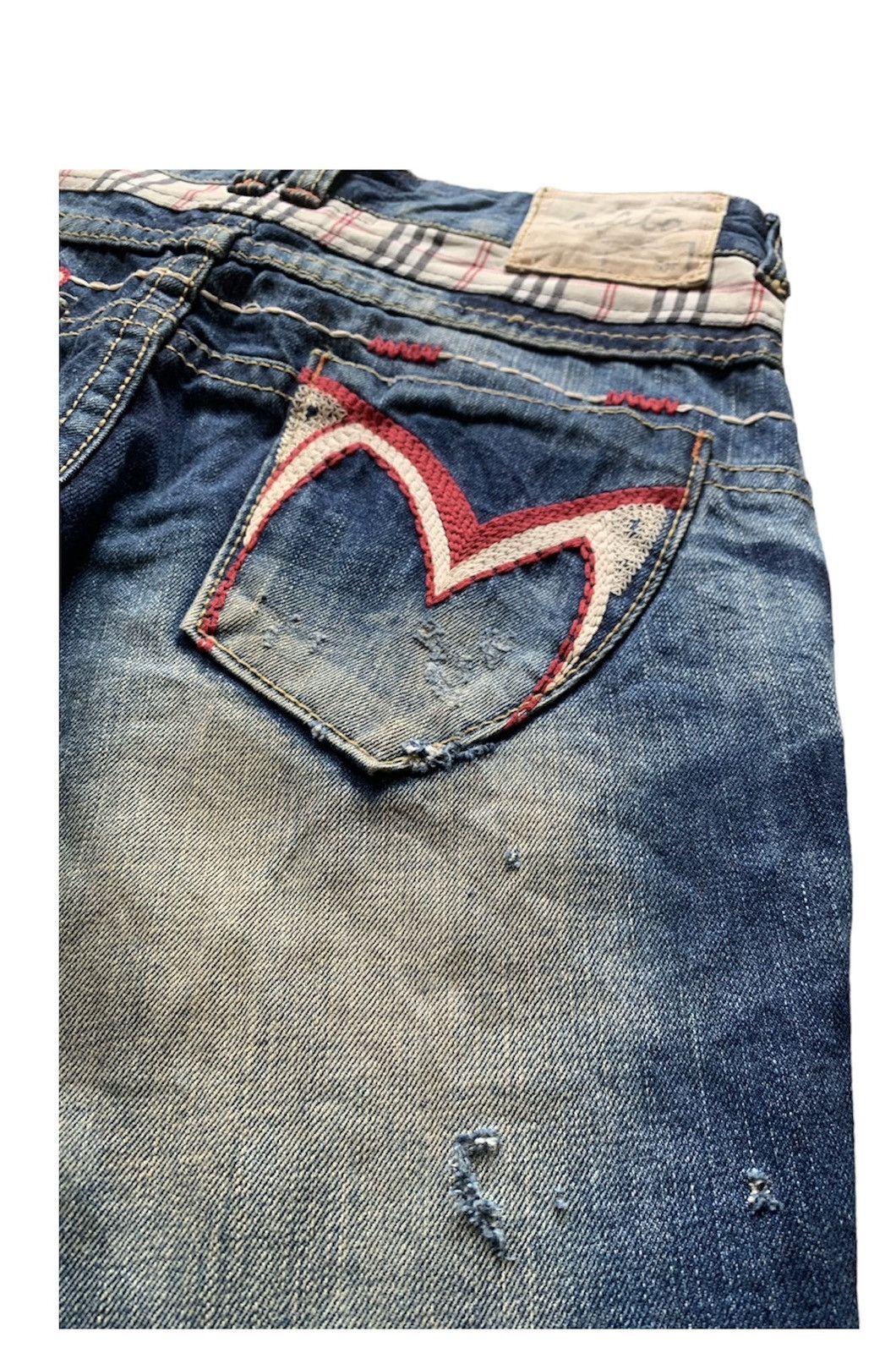 Japanese Brand FLARE LOLITA EMBROIDERY LOW RISE JEANS Size US 33 - 5 Thumbnail