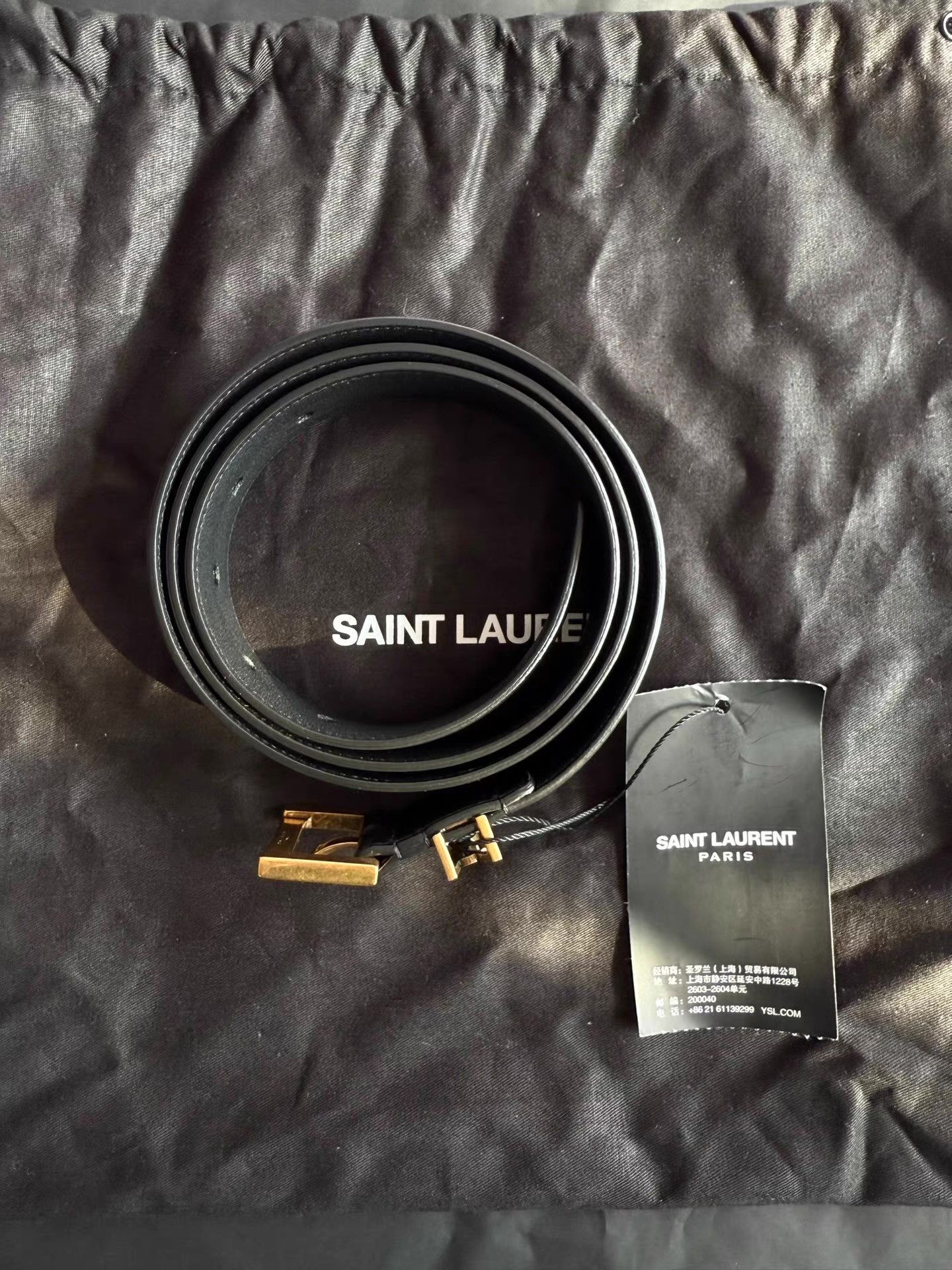 Saint Laurent Paris Saint Laurent Men's Belt Ｑ23 Size ONE SIZE - 1 Thumbnail