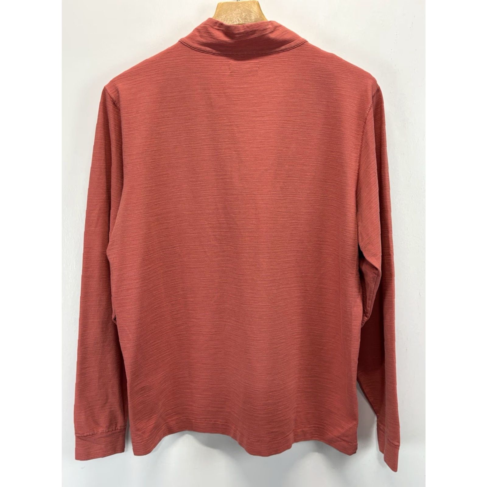 Peter Millar Peter Millar 1/4 Zip Pullover Shirt Men’s Large Cotton Blend Golf Slub Knit Coral/orangish Pink Mens Size US L / EU 52-54 / 3 - 4 Thumbnail