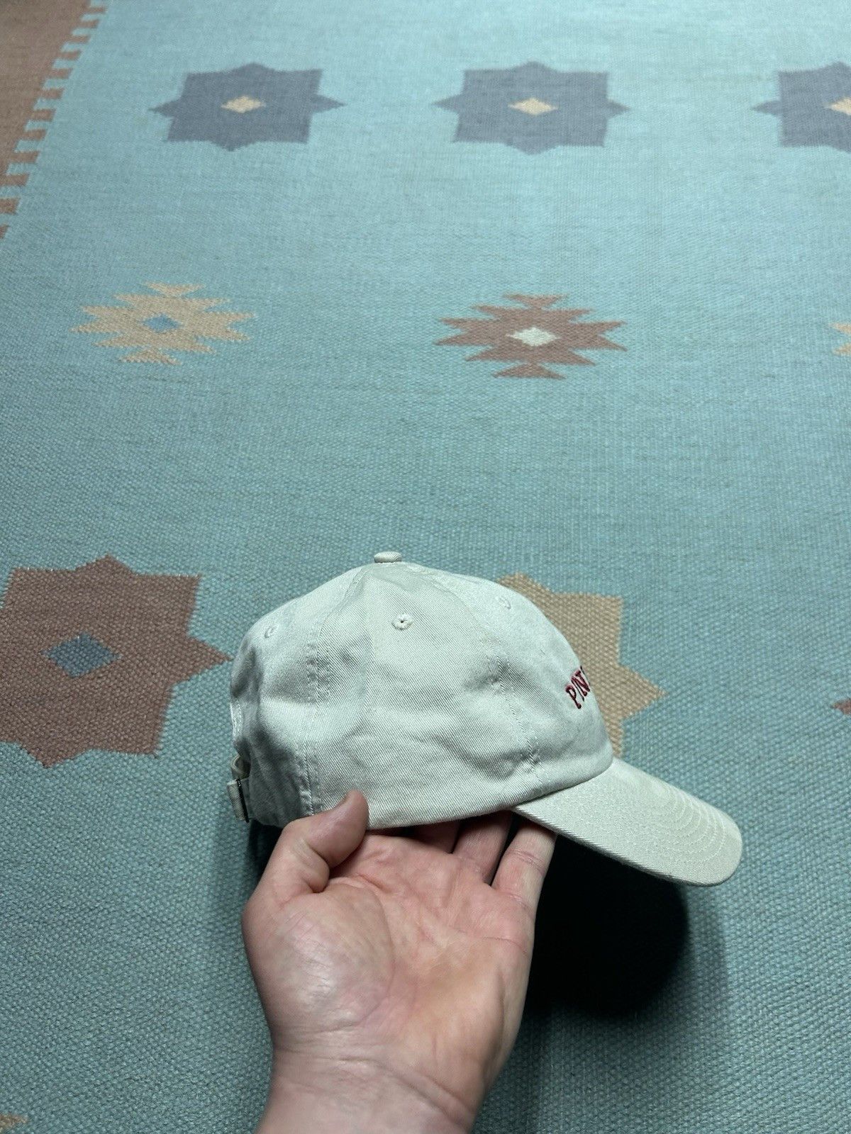 Vintage Vintage strapback hat Pentwater Michigan beige destination Size ONE SIZE - 8 Thumbnail