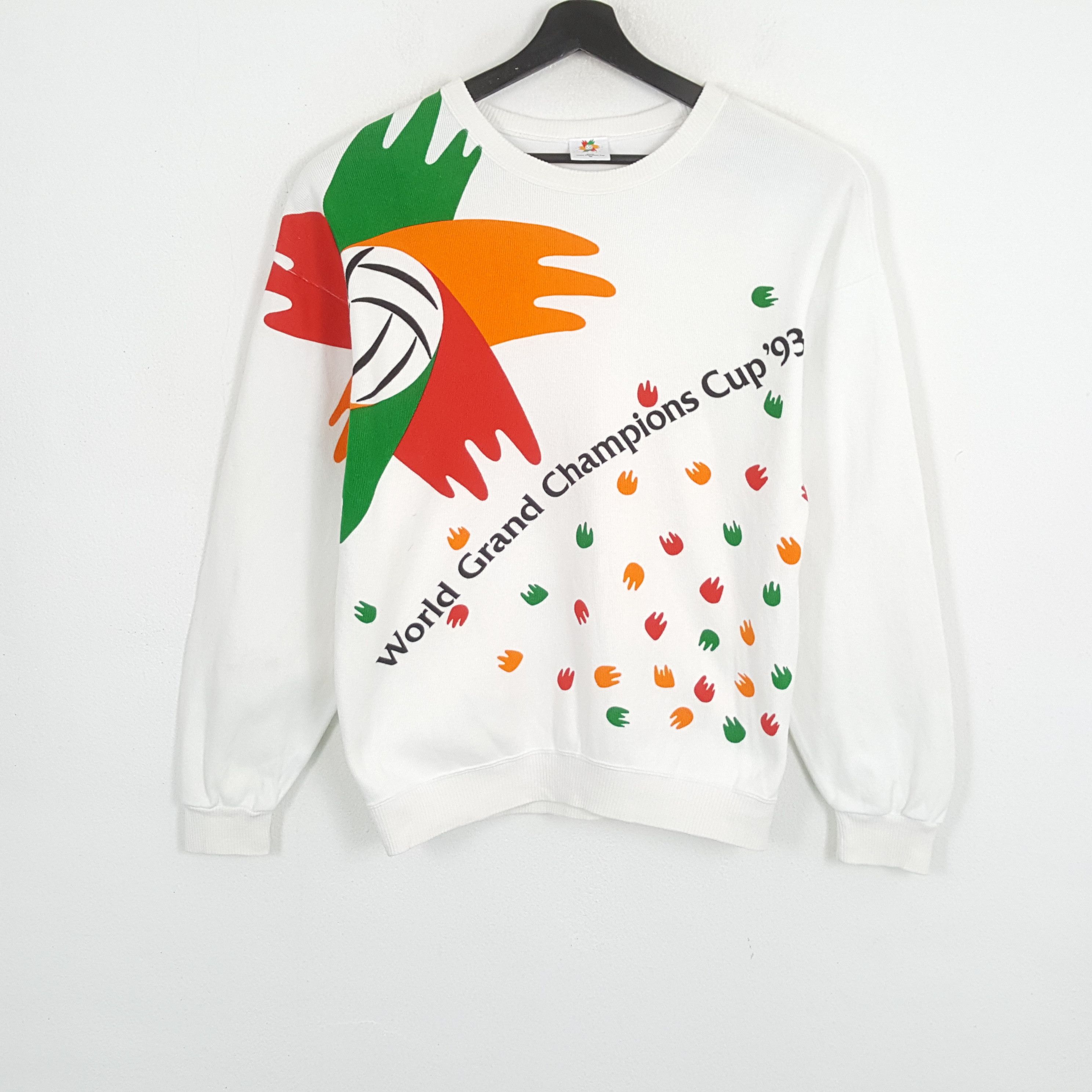Japanese Brand × Vintage WORLD GRAND CHAMPIOS CUP 1993 Streetwear Sweatshirt Size US L / EU 52-54 / 3 - 1 Thumbnail