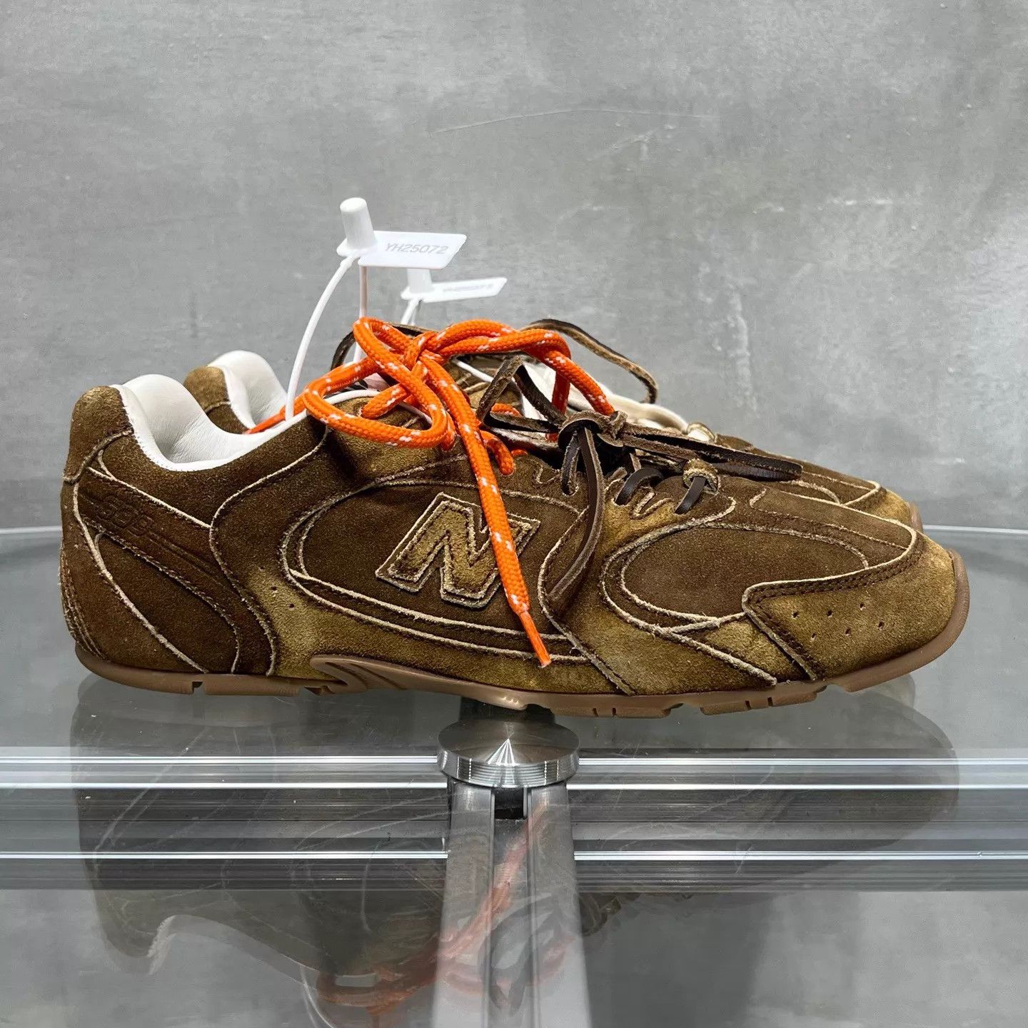 Miu Miu MIU MIU x New Balance Suede Decon Trainer Brown Women's 38.5 Size US 8 / IT 38 - 4 Thumbnail