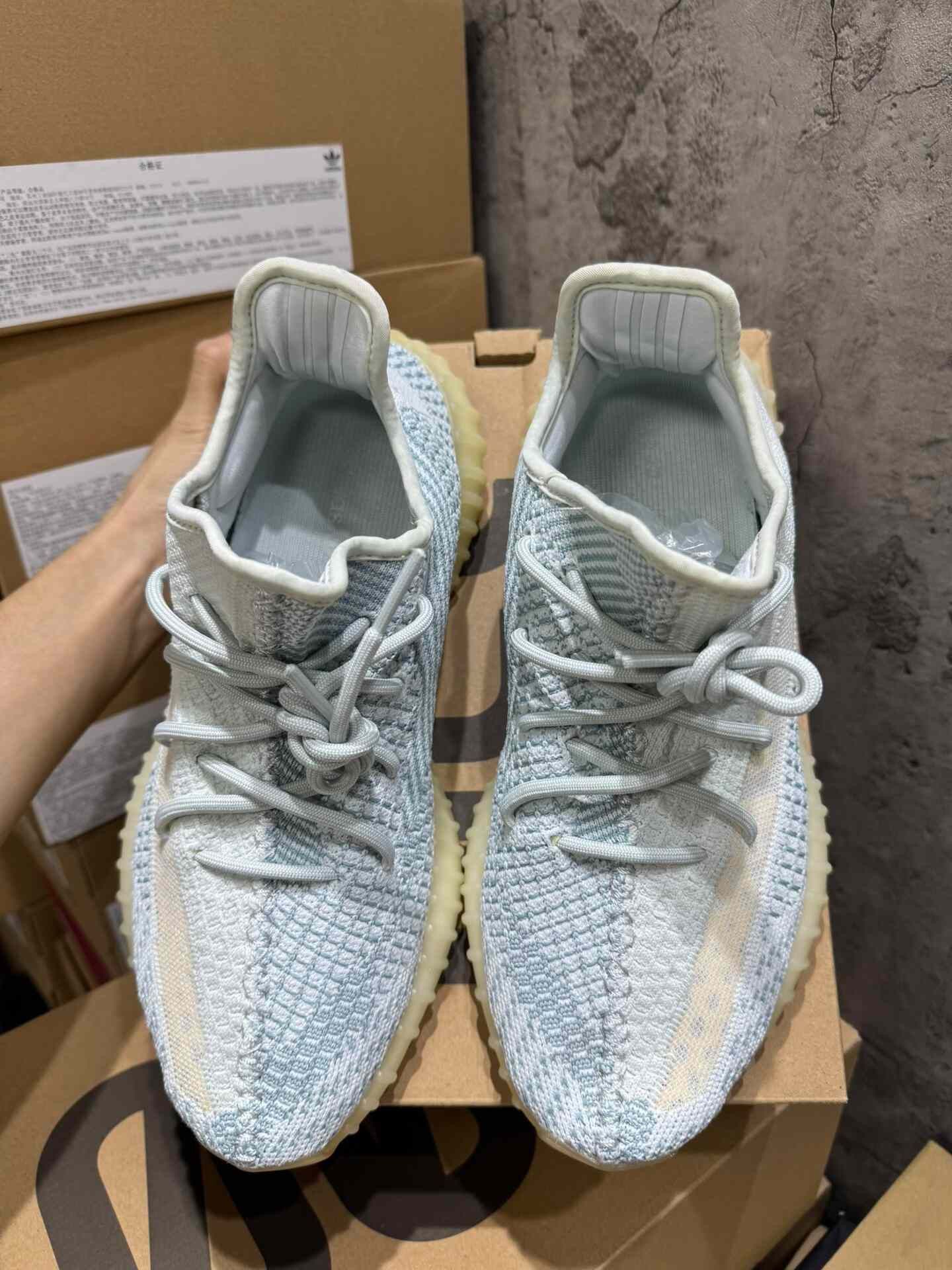 Adidas Adidas YEEZY350 White Lowtop Sneakers 9 Men Size US 9 / EU 42 - 1 Thumbnail