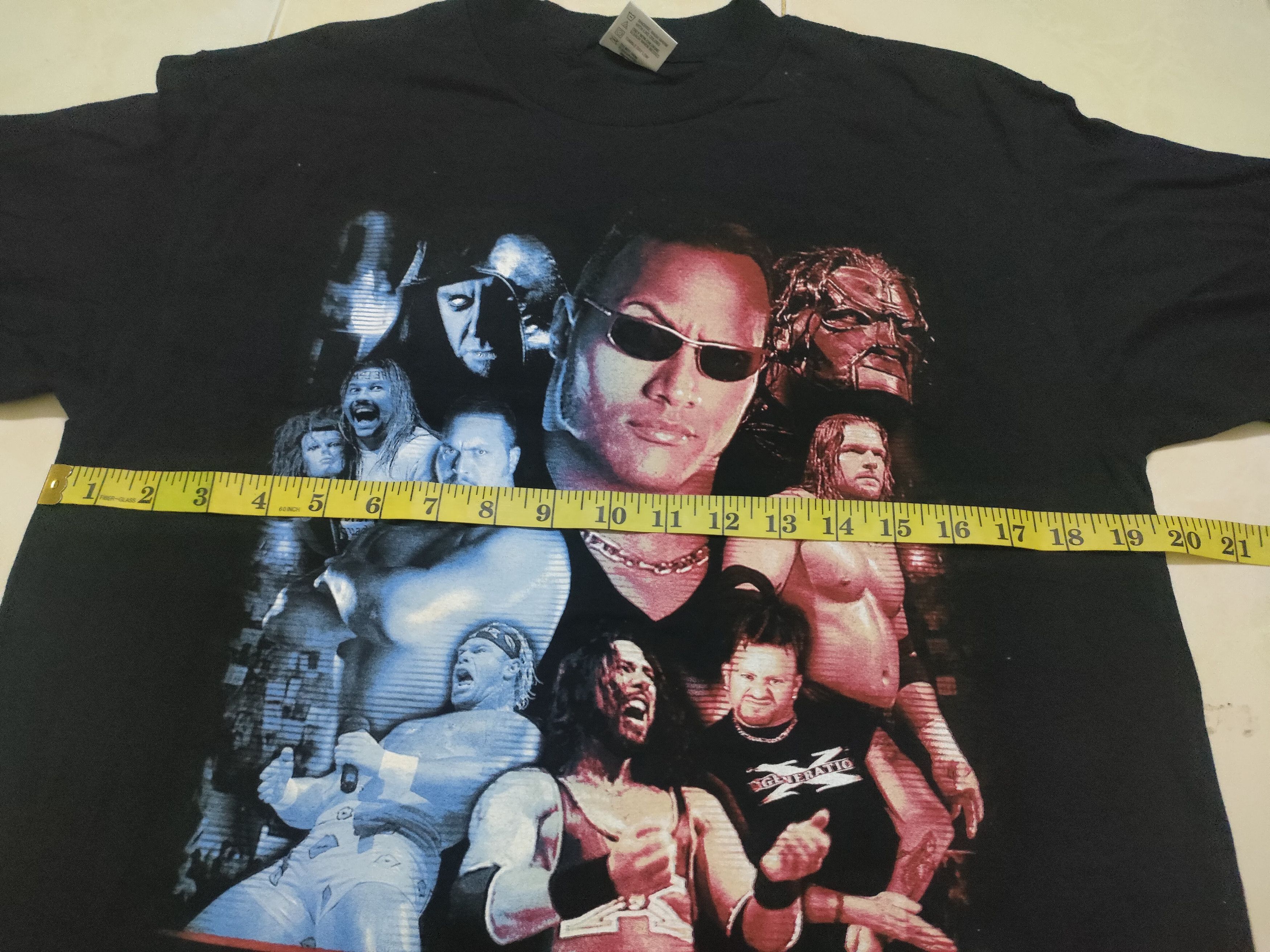 Vintage × WWE × WWF Vintage WWE WWF Wrestling The Rock T-shirt Size US M / EU 48-50 / 2 - 8 Thumbnail
