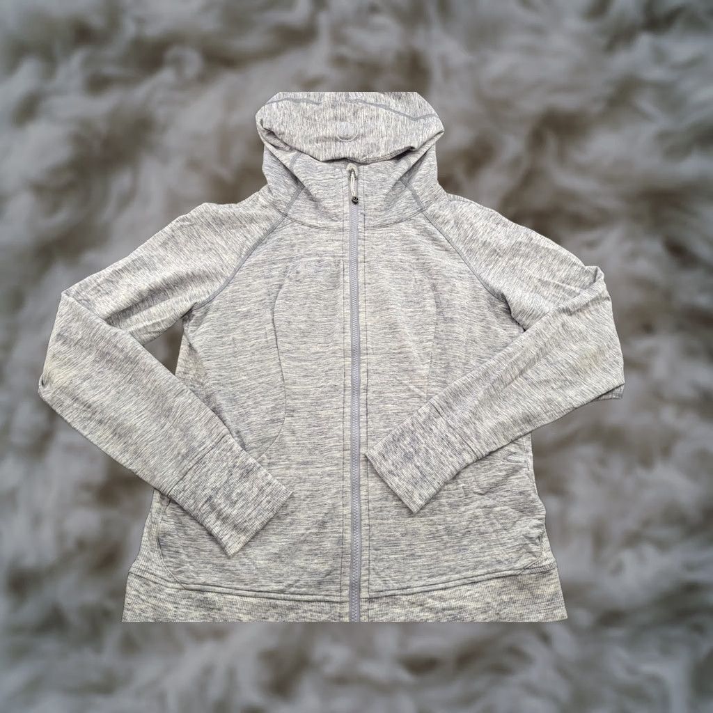 Lululemon Lululemon Scuba Hoodie III Heathered Space Dyed Gris Jacket Womens Size 12 Gray Shirt Regular - 12 Size XL / US 12-14 / IT 48-50 - 1 Thumbnail