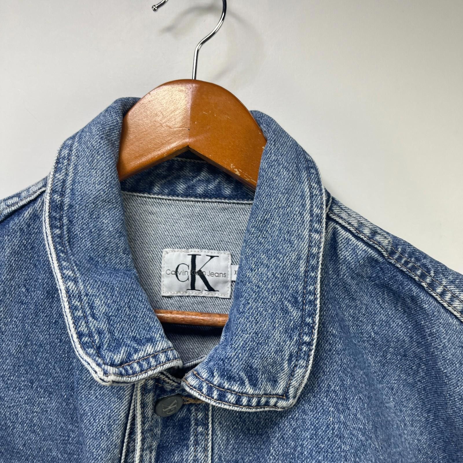 Calvin Klein Vintage 90s Calvin Klein Denim Jean Jacket XL Size US XL / EU 56 / 4 - 4 Thumbnail