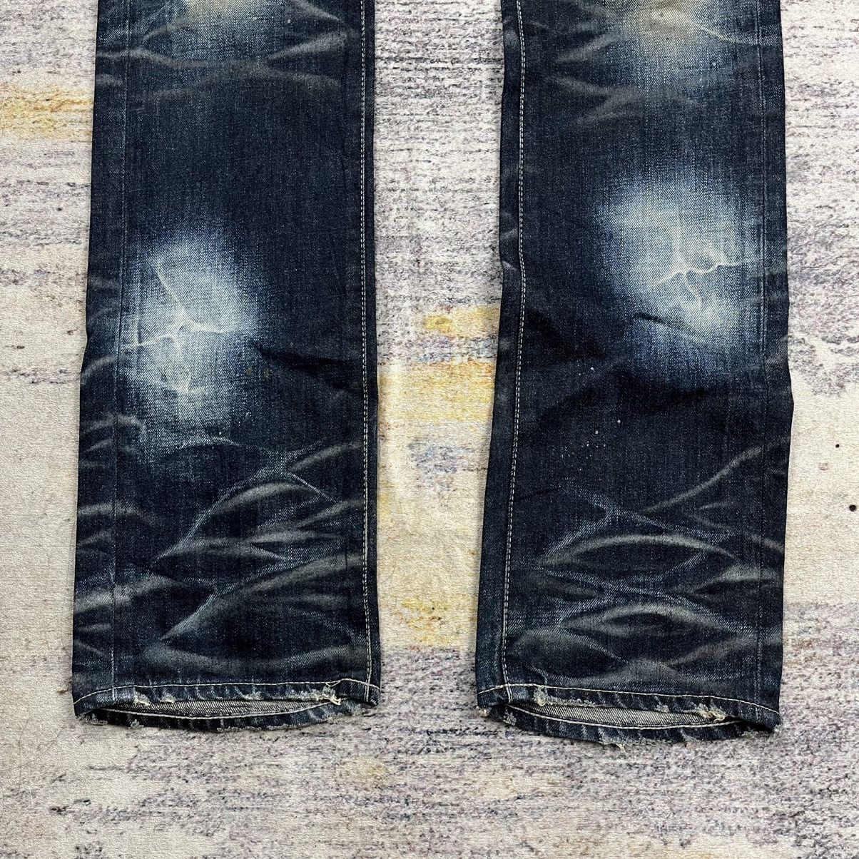 Tornado Mart Civarize clawmark spiral wash denim pants Size US 32 / EU 48 - 4 Thumbnail