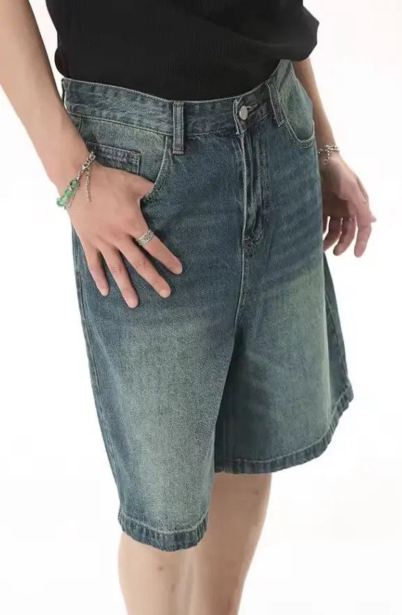 Jean Hamaoka x Katou Washed Y2k Shorts jeans Denim Size US 31 - 3 Thumbnail