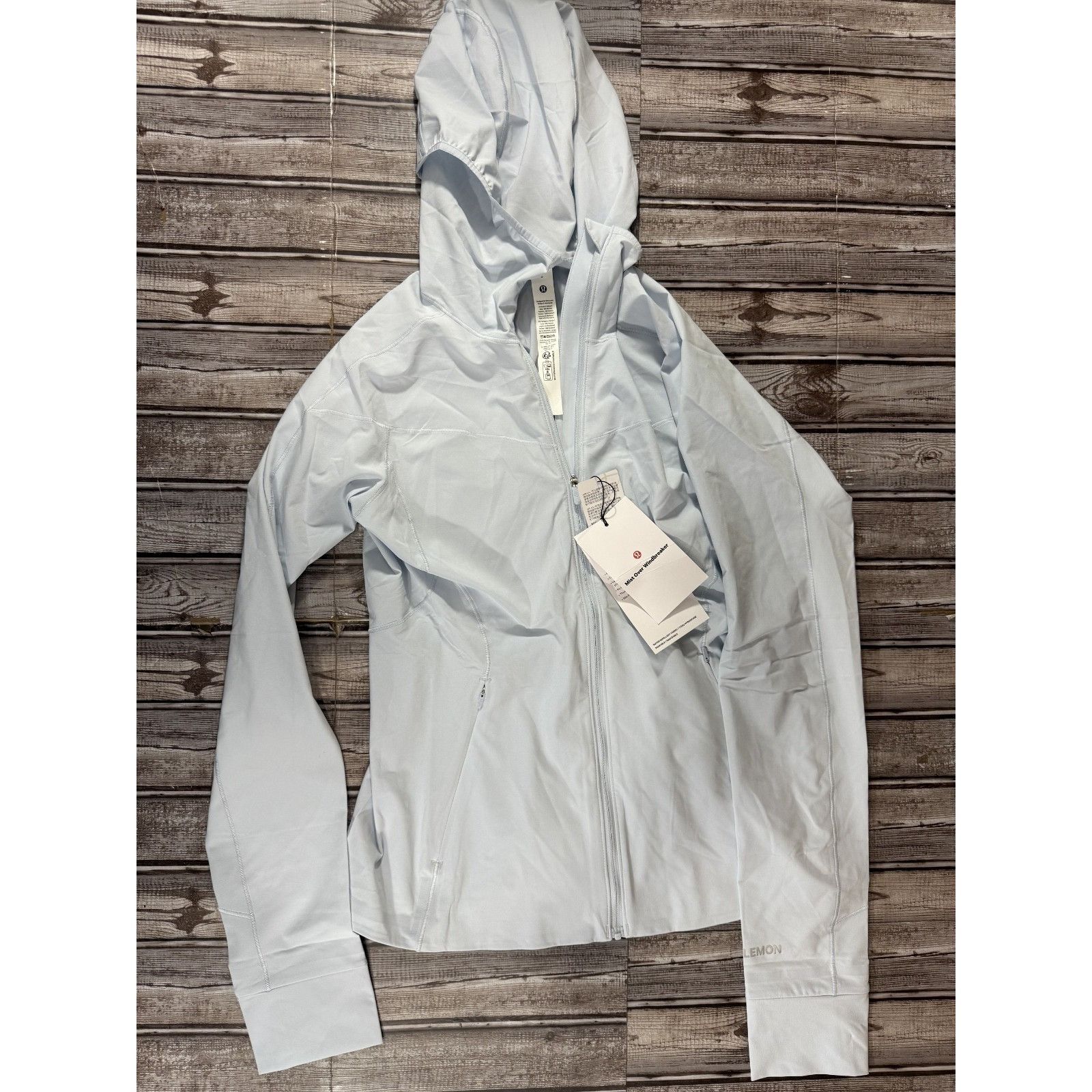 Lululemon Mist Over Windbreaker jacket color STRH Light Blue