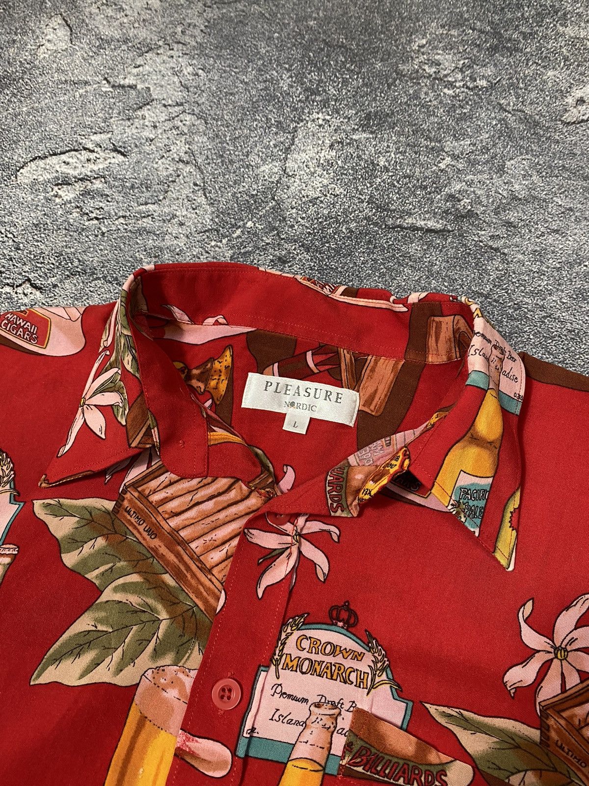 Japanese Brand × Vintage Vintage PLEASURE Nordic Hawaii Mambo shirt Size US L / EU 52-54 / 3 - 2 Thumbnail