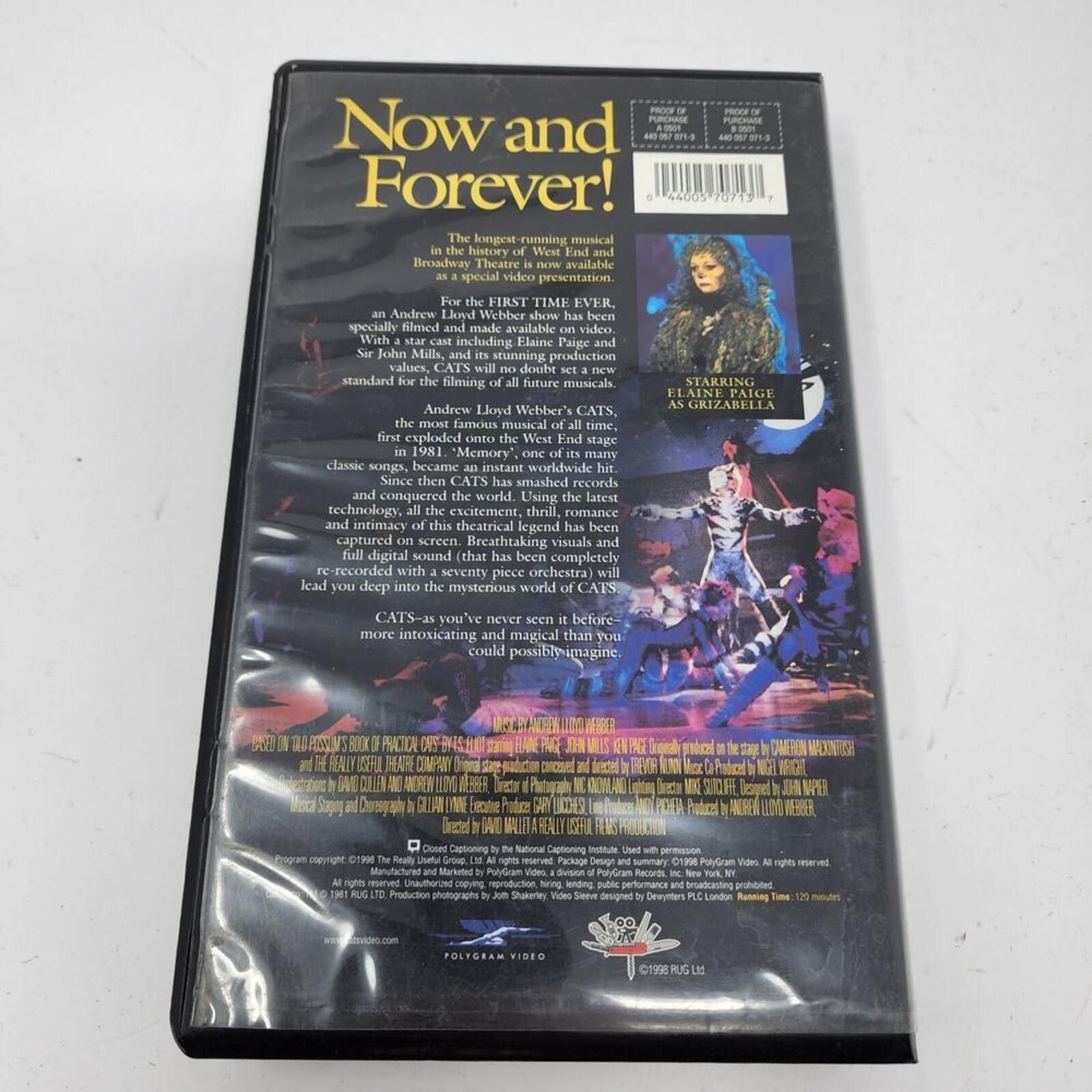 Other Vintage CATS VHS Tape Size ONE SIZE - 2 Thumbnail