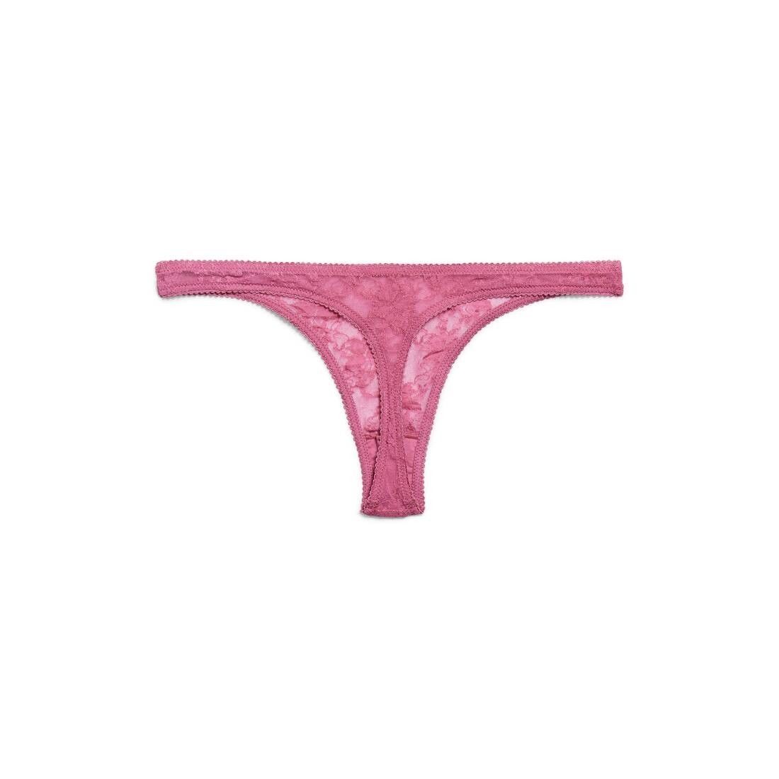 Balenciaga o1tr1nto1125 Size: L / Lace Thong in Pink Size ONE SIZE - 2 Thumbnail
