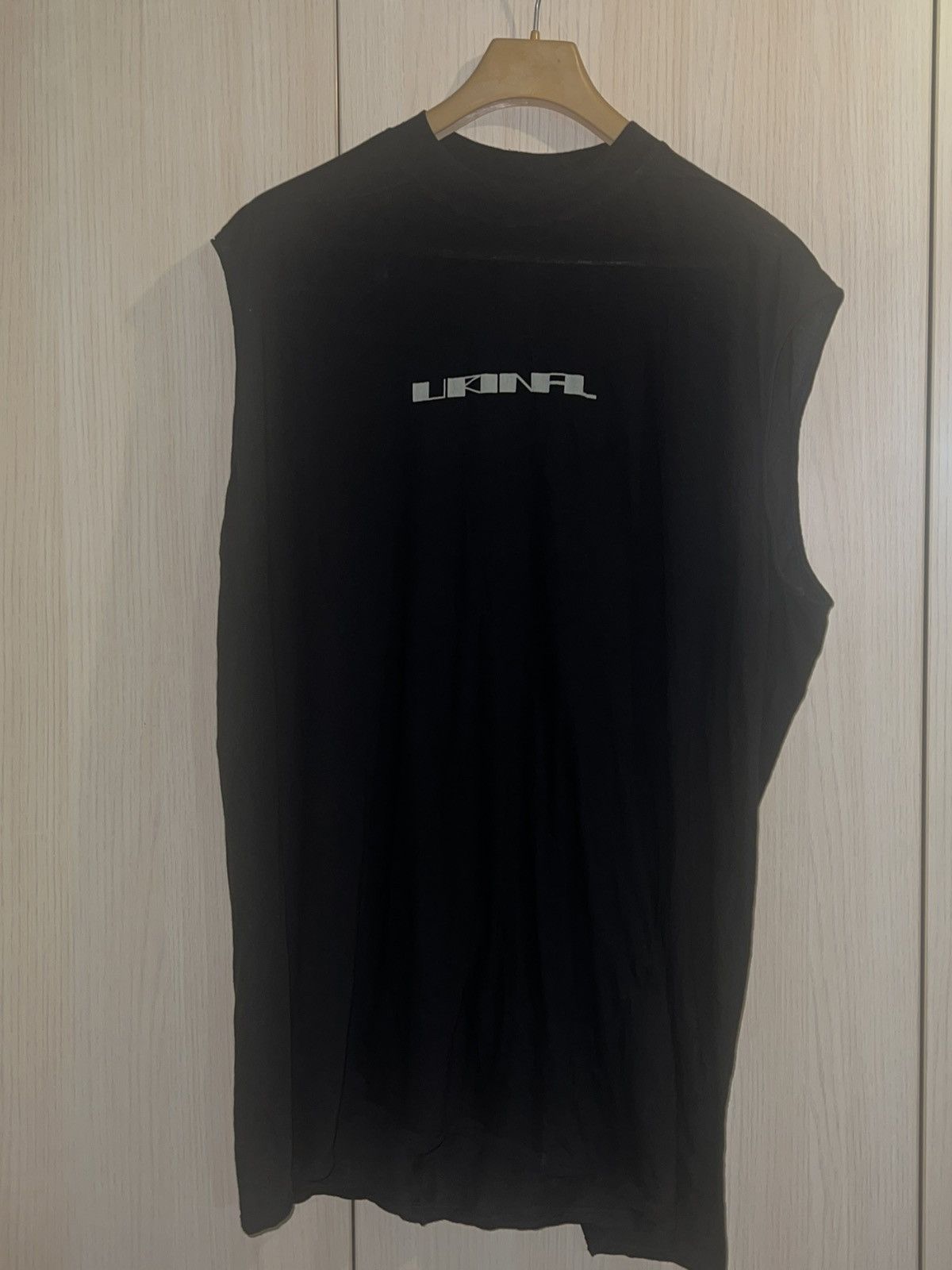 トップス Rick Owens STROBE 22FW Tank top Rick Owens Rick Owens Strobe Urinal Sleeveless Tarp tee/Tank top