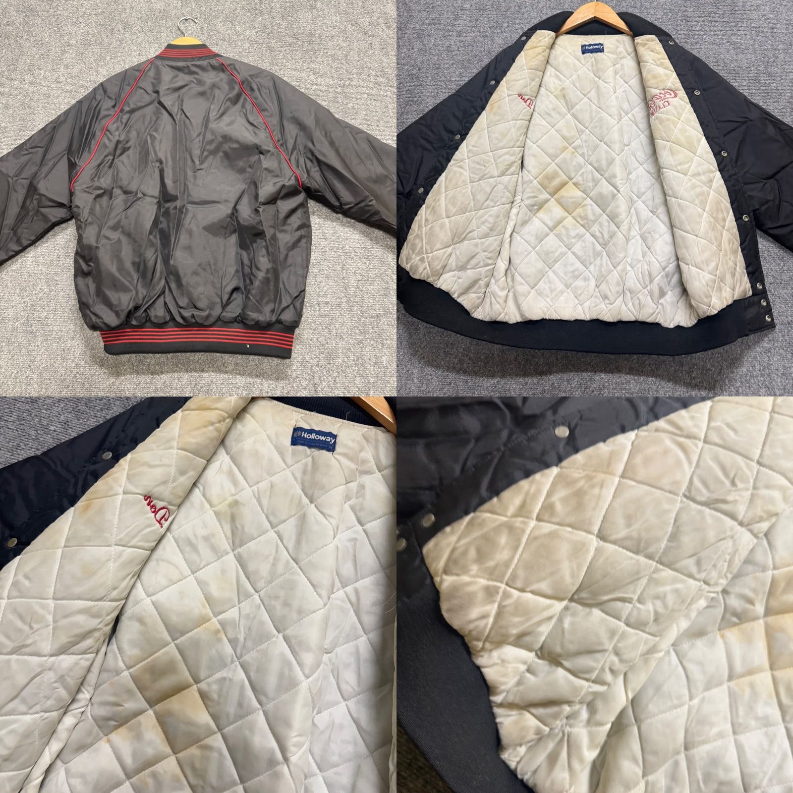 Holloway VTG Coca-Cola's Jacket Bomber Black XL Men’s USA Made Snap Up Varsity Holloway Huffe? Size US XL / EU 56 / 4 - 9 Thumbnail