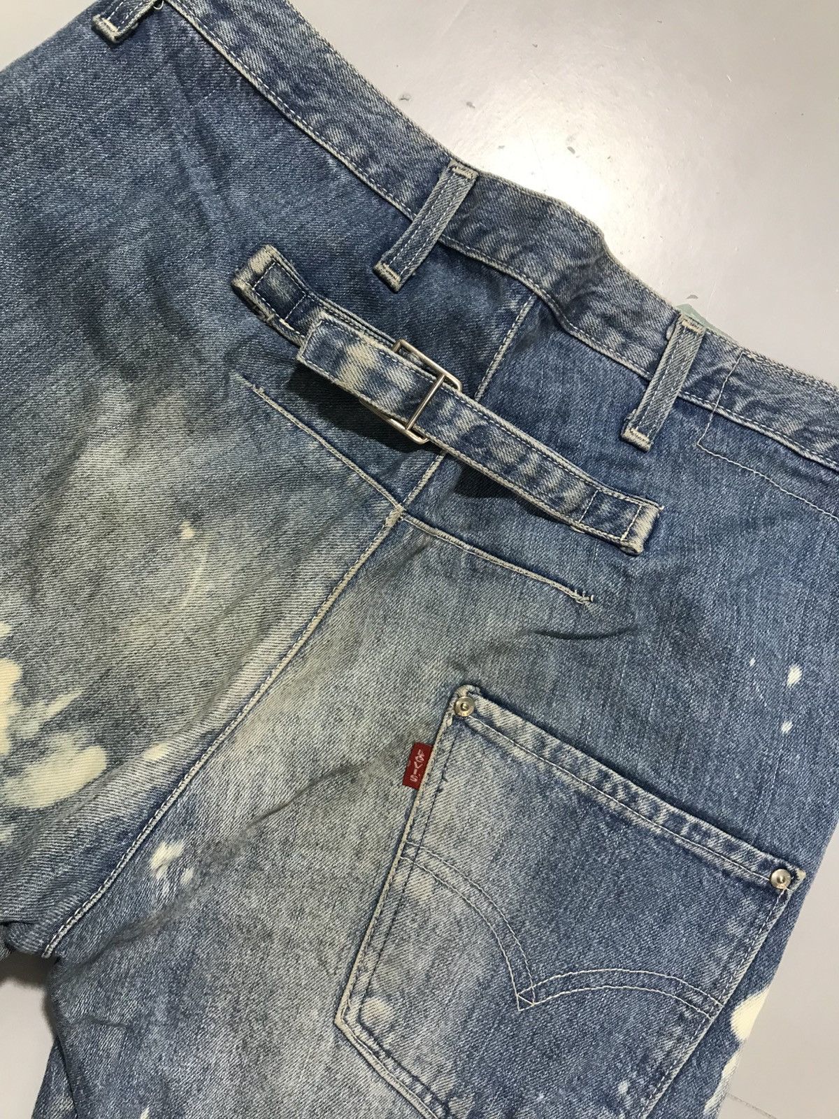 Levi's Vintage Levi’s buckle belt bleached denim Size US 34 / EU 50 - 9 Thumbnail