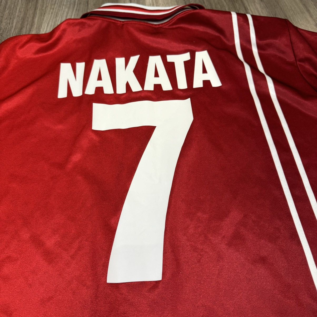 Vintage Perugia 98/99 player issue home shirt #7 nakata Size US L / EU 52-54 / 3 - 6 Thumbnail
