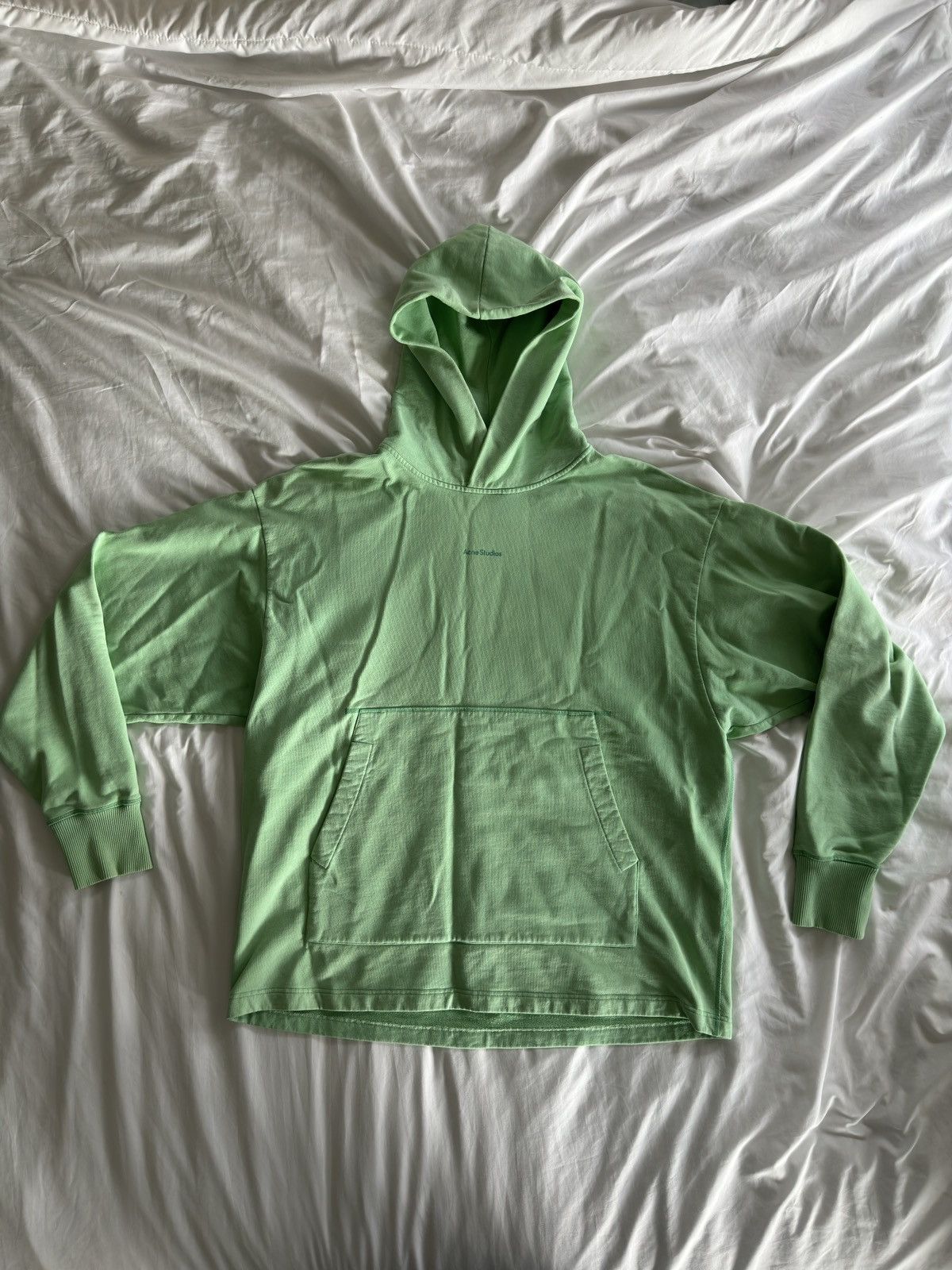 Acne Studios Acne Studios Logo Print Hooded Sweatshirt Size US XL / EU 56 / 4 - 2 Thumbnail