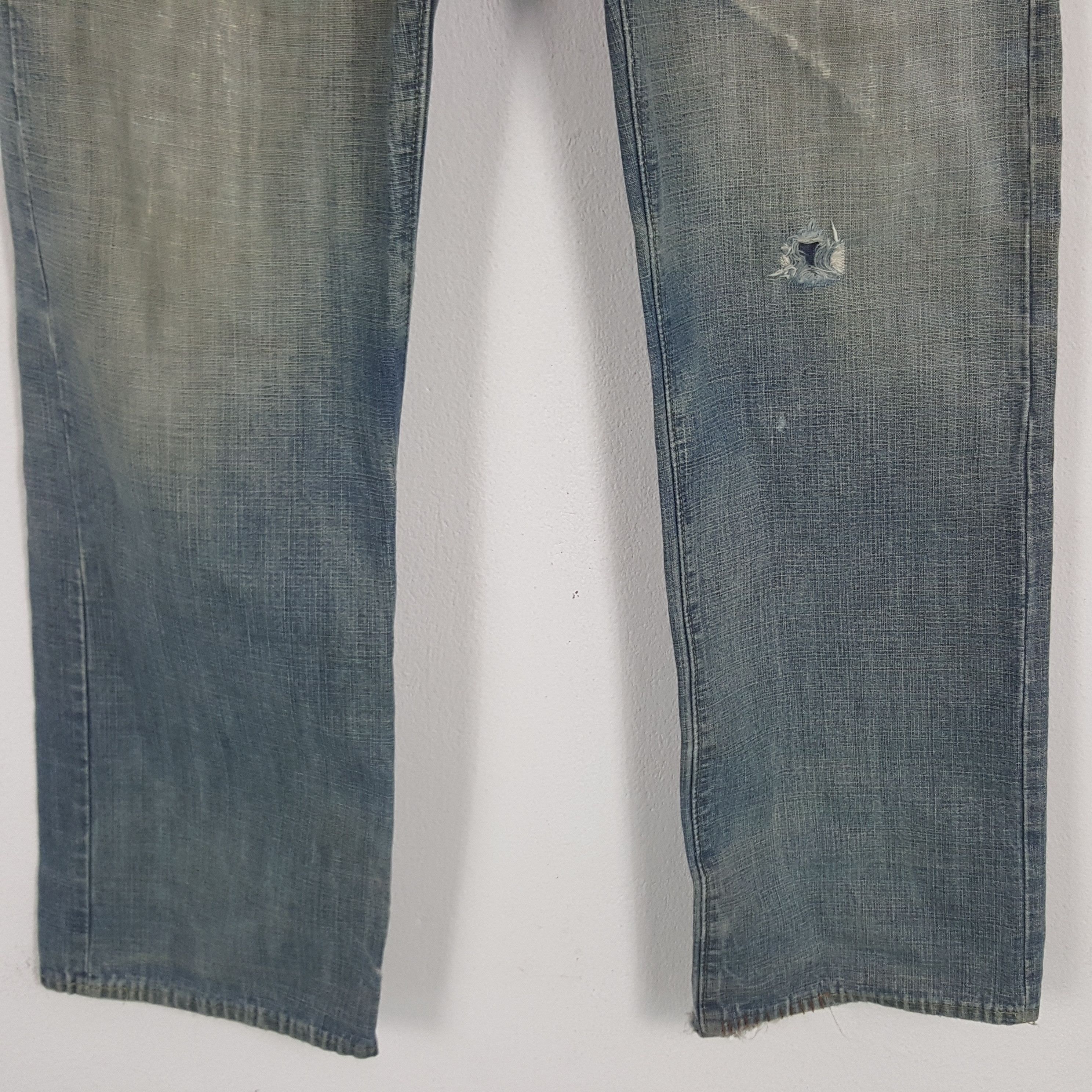 Sugar Cane × Vintage Vintage Sugar Cane Selvedge Japanese Distressed Denim Jeans Size US 31 - 3 Thumbnail