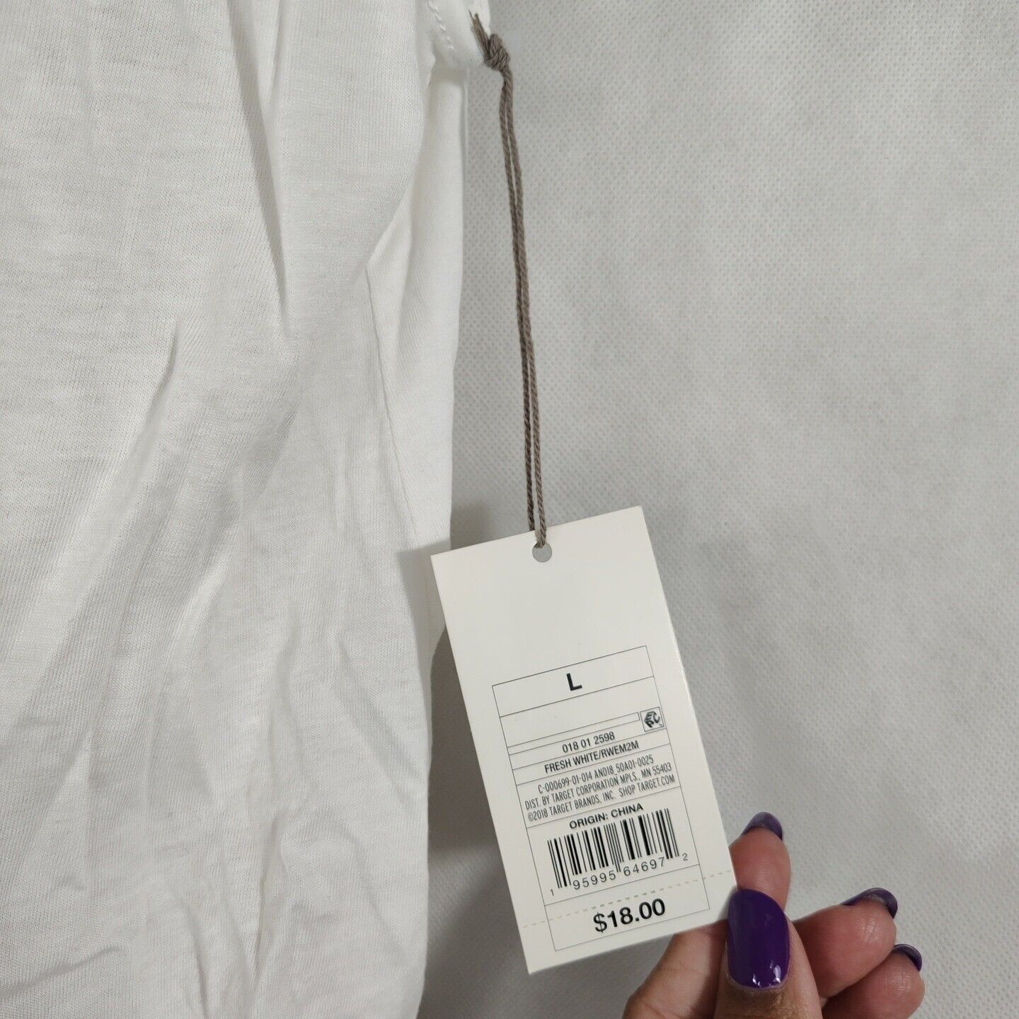 Other A New Day White One Shoulder Crop Top Women Size L Ruffle Size L / US 10 / IT 46 - 3 Thumbnail