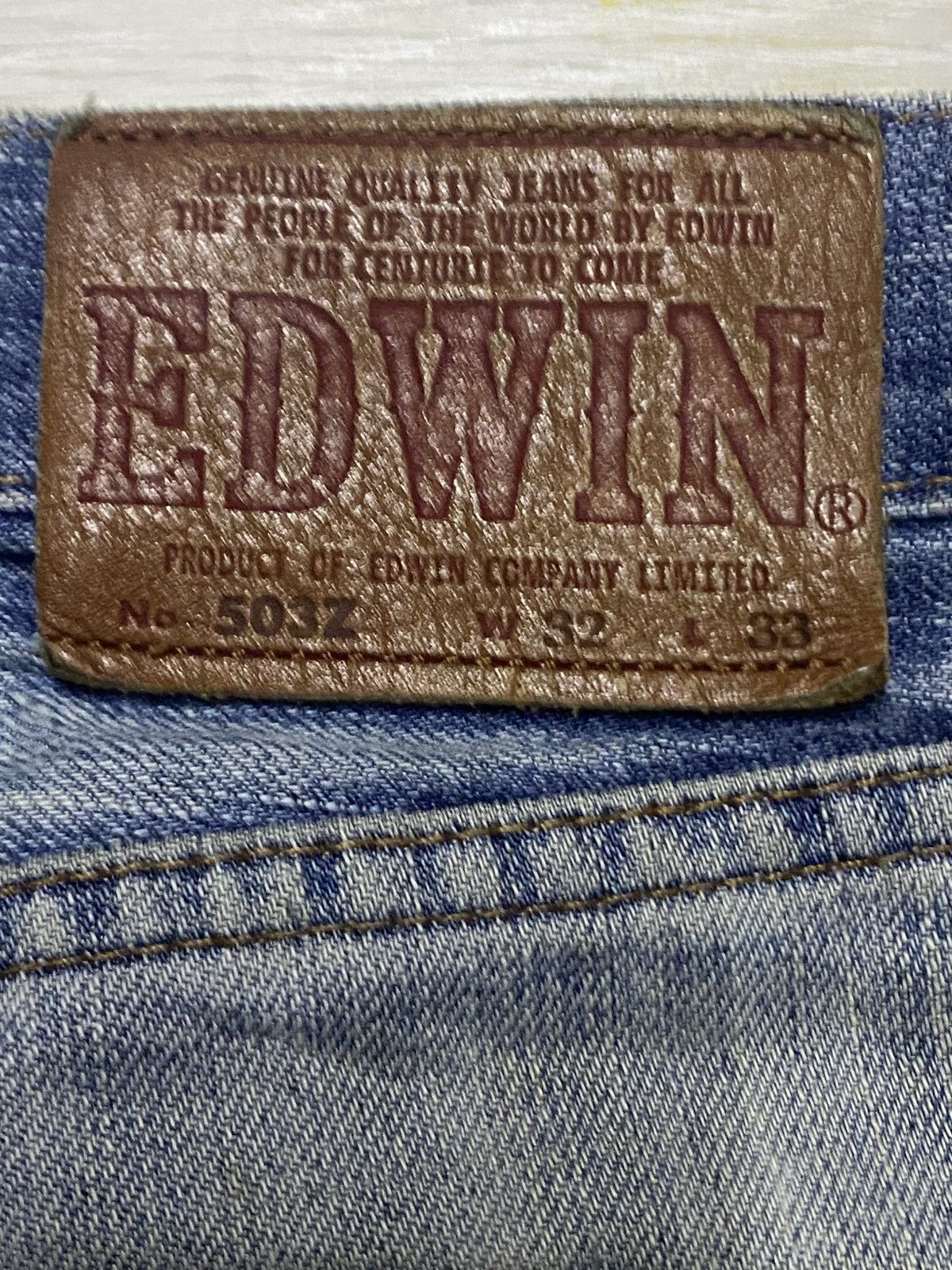 Edwin Vintage Edwin 503z Crazy Mud wash Distressed Baggy Jeans Size US 31 - 12 Thumbnail