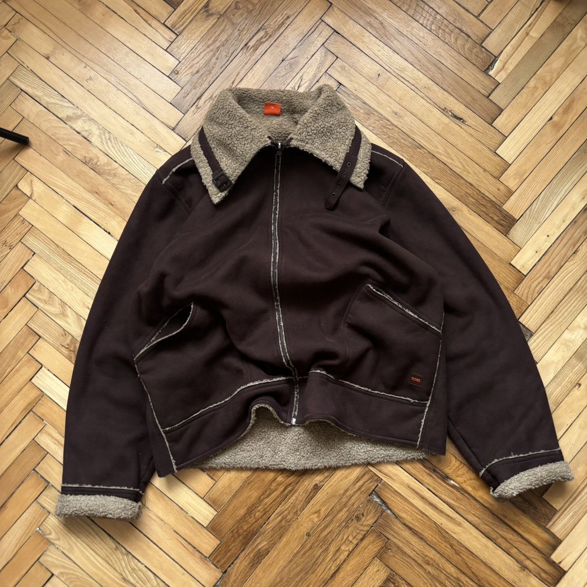 Hysteric Glamour Vintage Hugo Boss Sheepskin Coat Jacket Size US XL / EU 56 / 4 - 1 Thumbnail