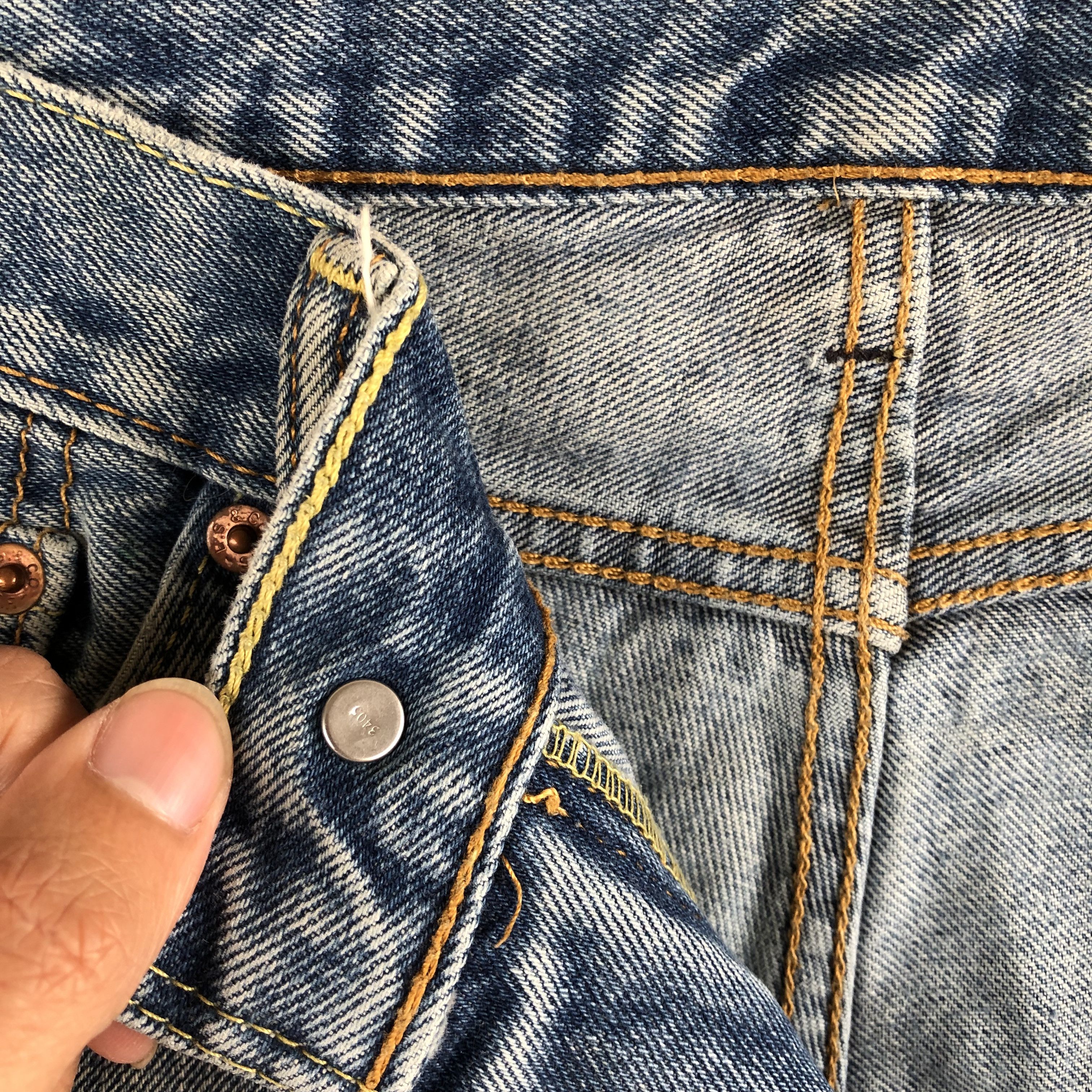 Levi's Vintage Levis 505 Distressed Jeans Levi's Mud Faded Denim Size US 34 / EU 50 - 7 Thumbnail