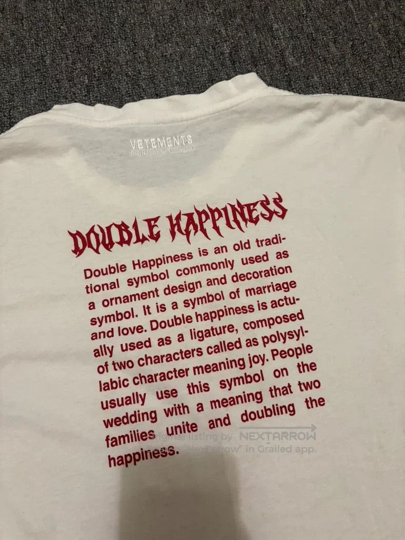 Vetements Vetements Double Happiness Short Sleeve Size US L / EU 52-54 / 3 - 7 Thumbnail