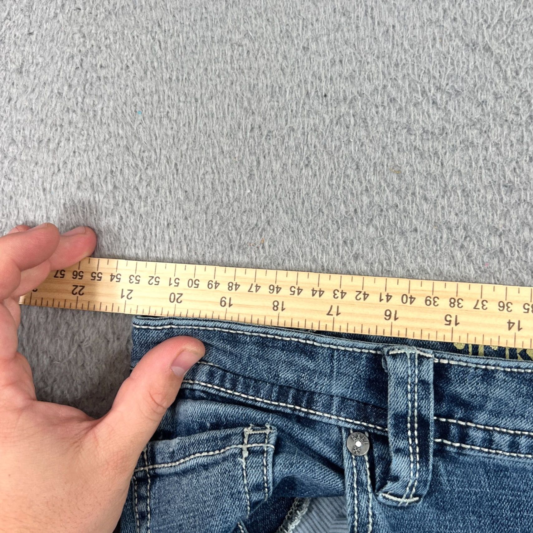 Vintage VINTAGE TK AXEL Mens Jeans 40x30 Slim Bootcut Stretch Denim Medium Wash Blue Mens Size US 40 / EU 56 - 6 Thumbnail