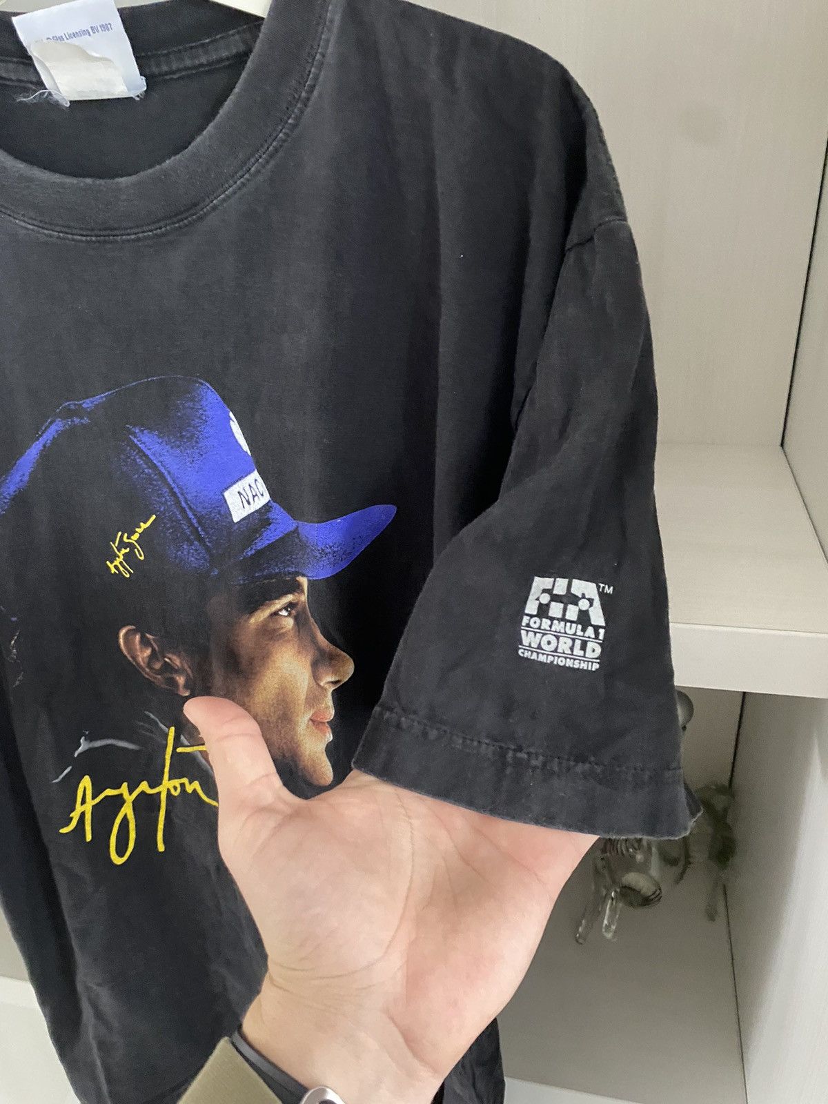 Formula 1 1987 Ayrton Senna Formula 1 World Championship Tee Size US L / EU 52-54 / 3 - 9 Thumbnail