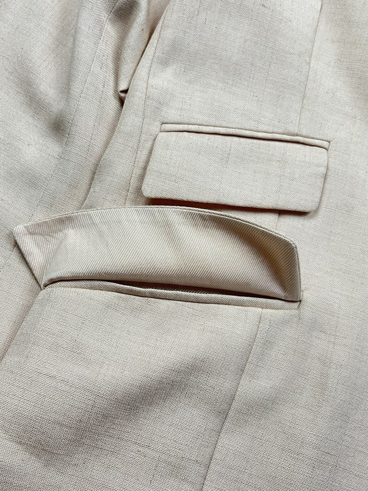 Stella McCartney Stella McCartney 2018 Viscose-Linen Tailored Blazer Size XXS / US 00 / IT 34 - 8 Thumbnail