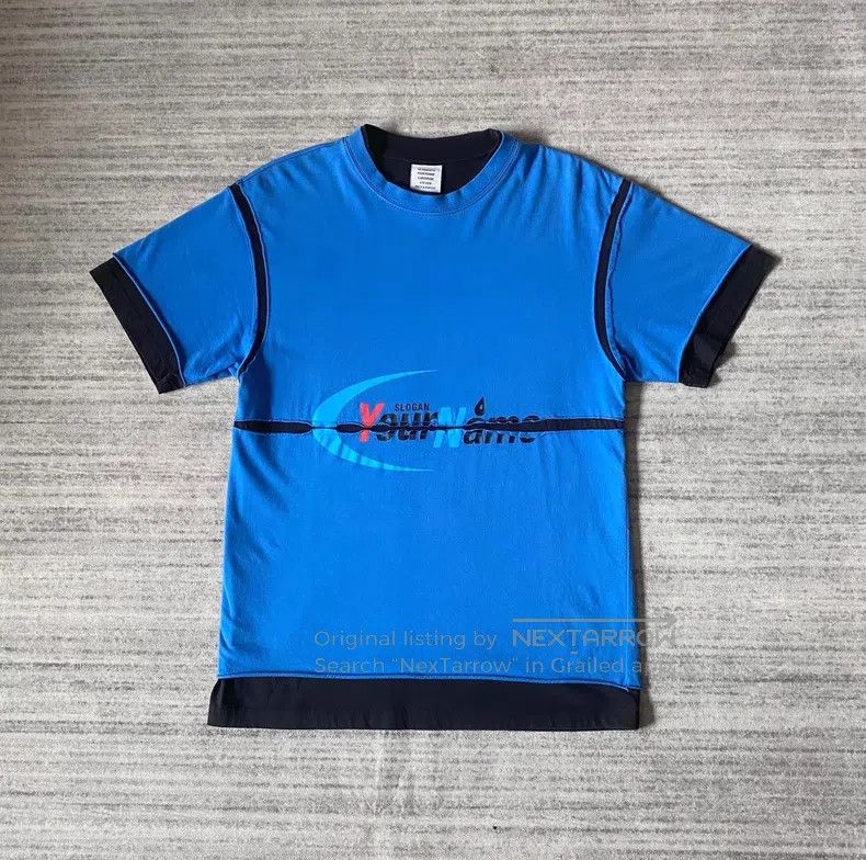 Vetements Vetements Destroyed Black and Navy Color Blocked Two-Piece Size US XS / EU 42 / 0 - 1 Thumbnail